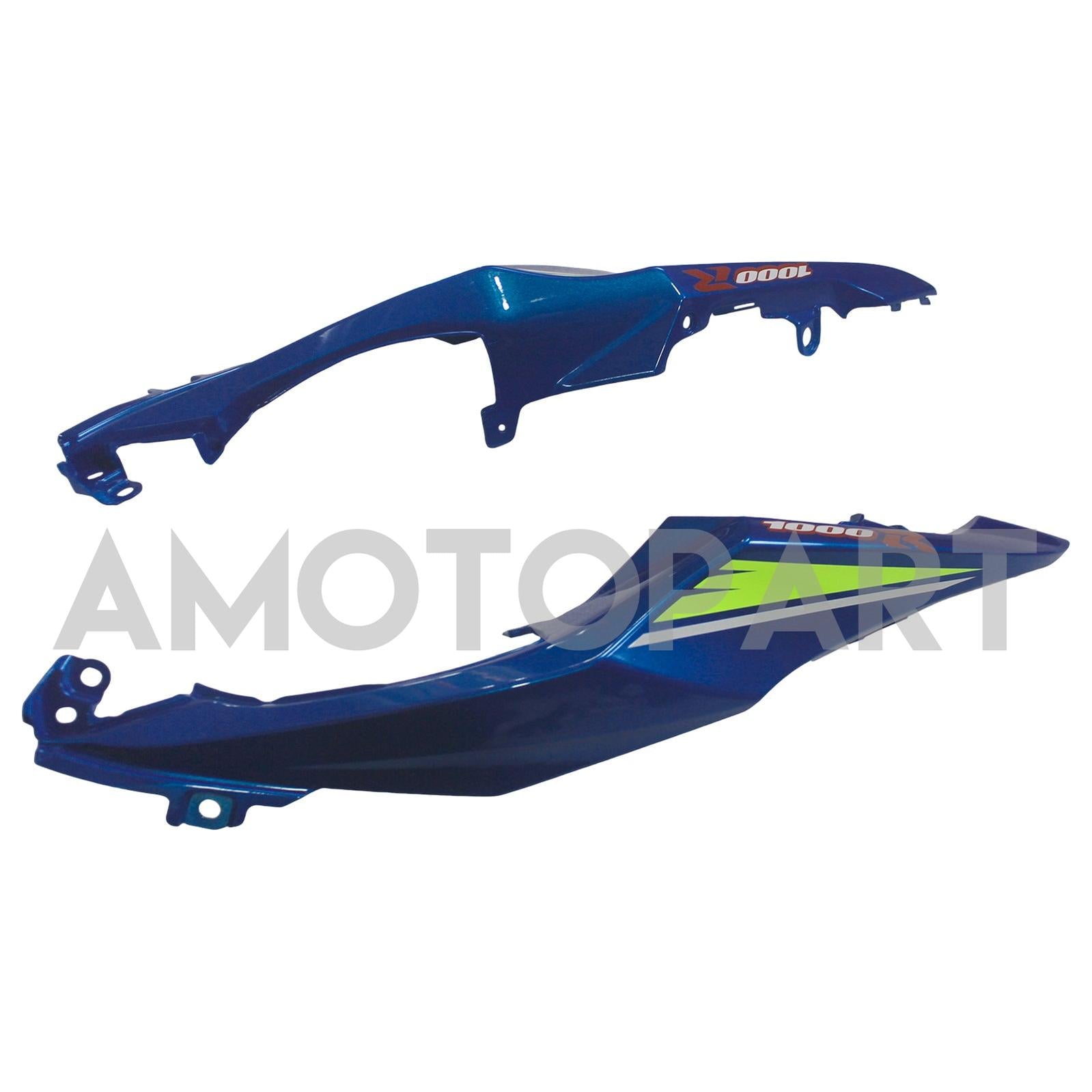 Amotopart Suzuki GSXR1000 2017-2025 K17 Glossy Blue Fairing Kit