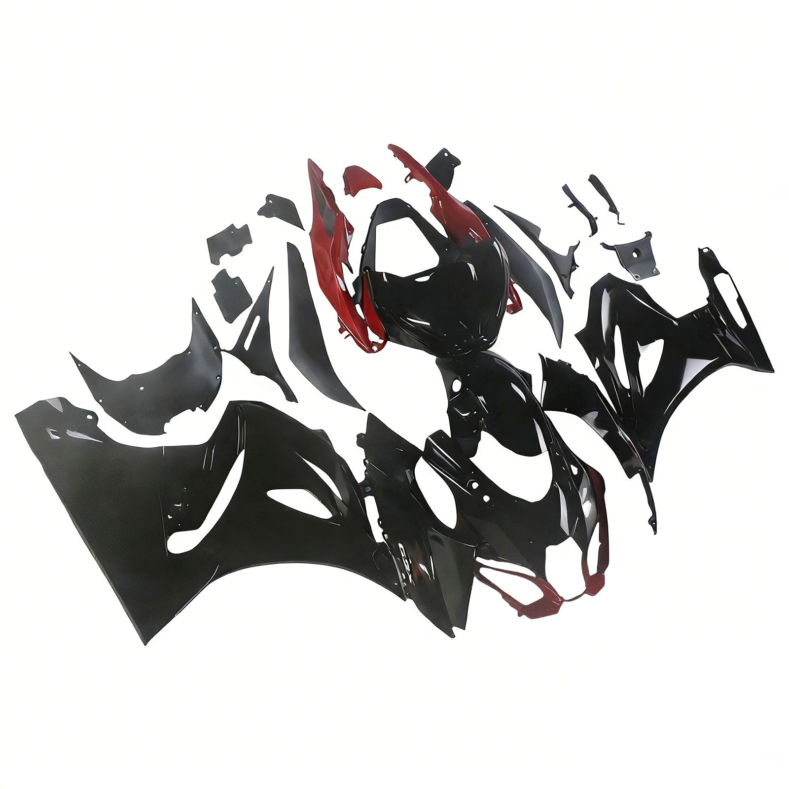 Amotopart Suzuki GSXR1000 2017-2025 K17 Black&Red Fairing Kit