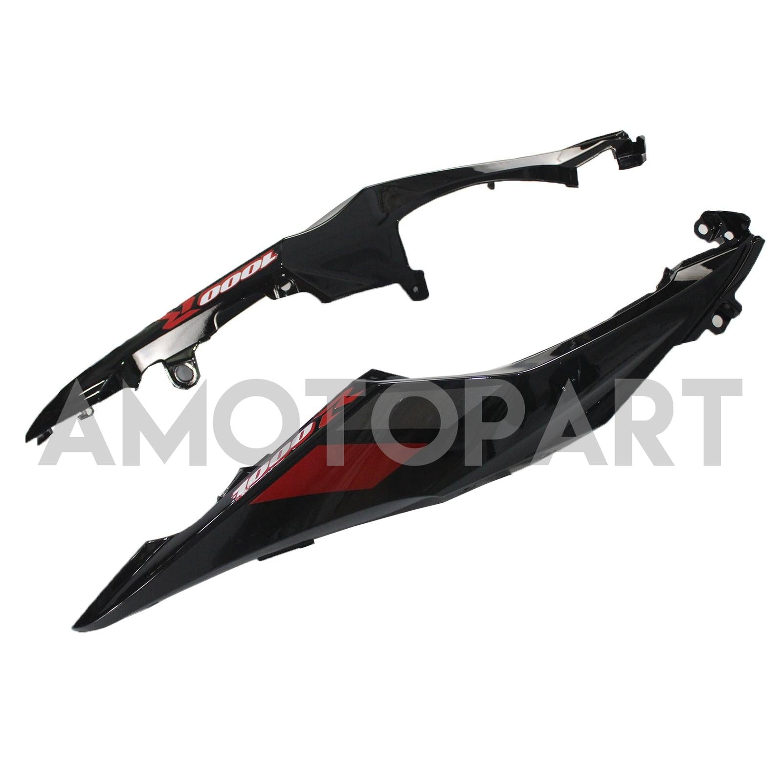 Amotopart Suzuki GSXR1000 2017-2025 K17 glänzend rot&Schwarzes Verkleidungskit