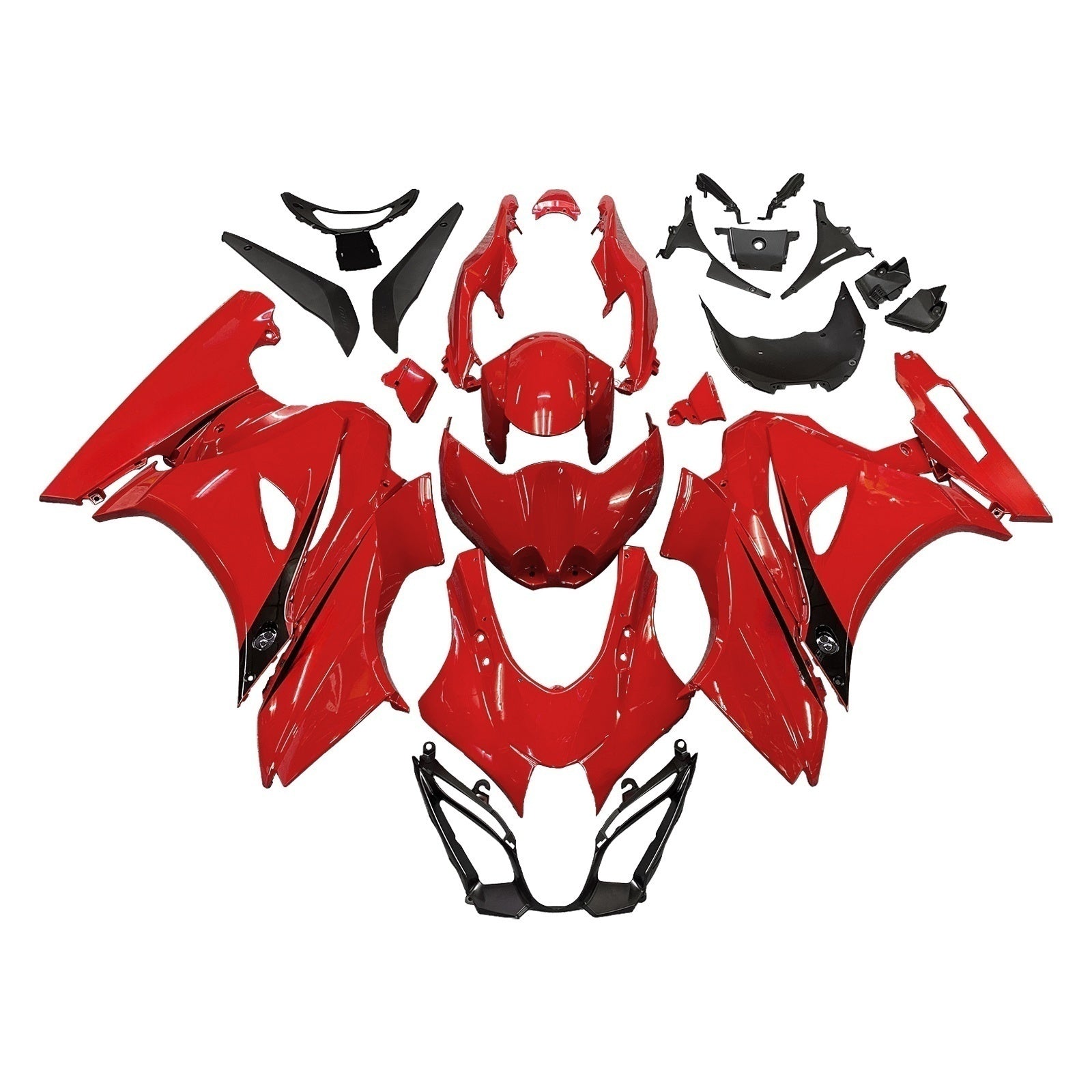 Amotopart Suzuki GSXR1000 2017-2025 K17 Glossy Red Fairing Kit