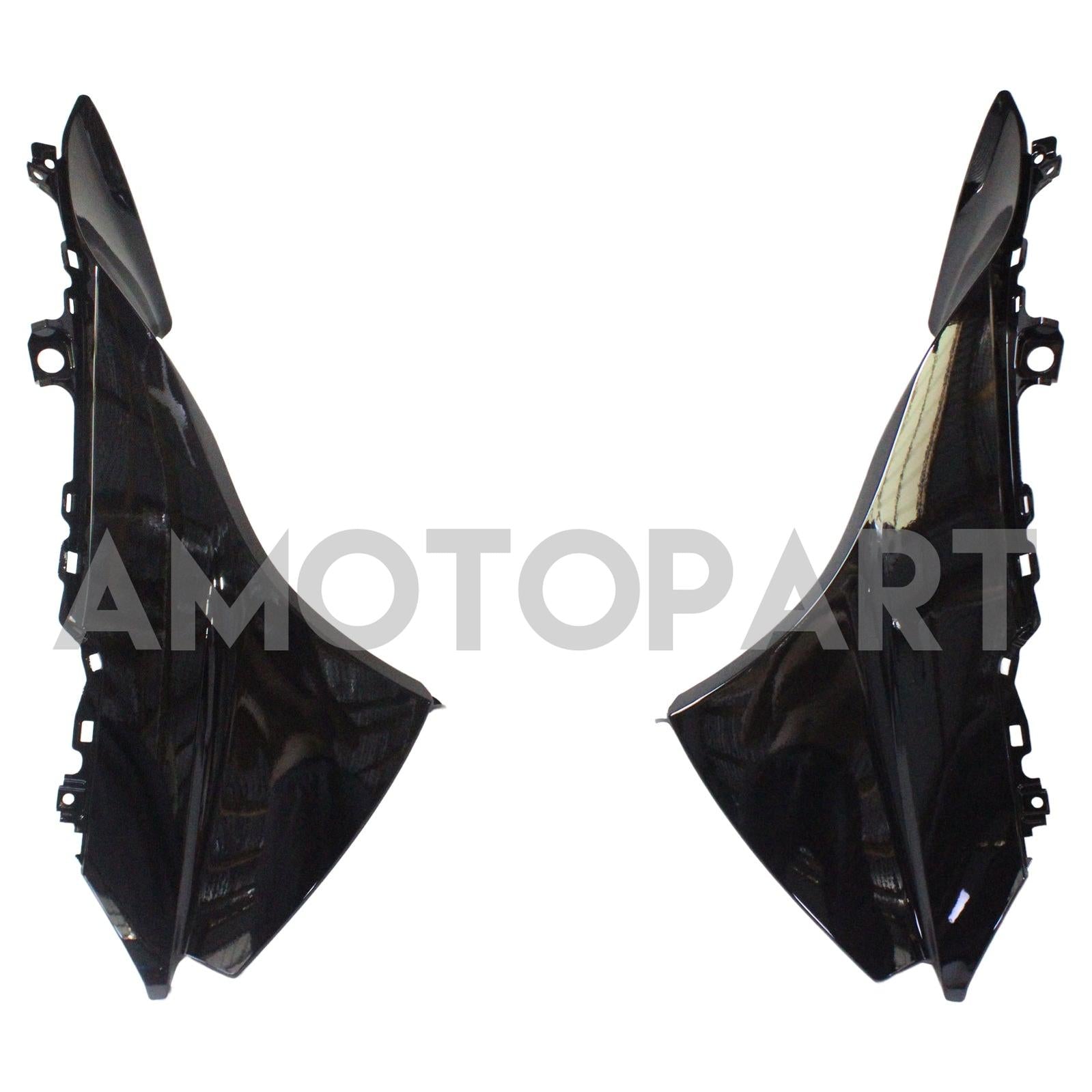 AMOTOPART SUZUKI GSXR1000 2017-2024 K17 BLACK GLOSSY COM BLUE LOGOTO FAIRING KIT
