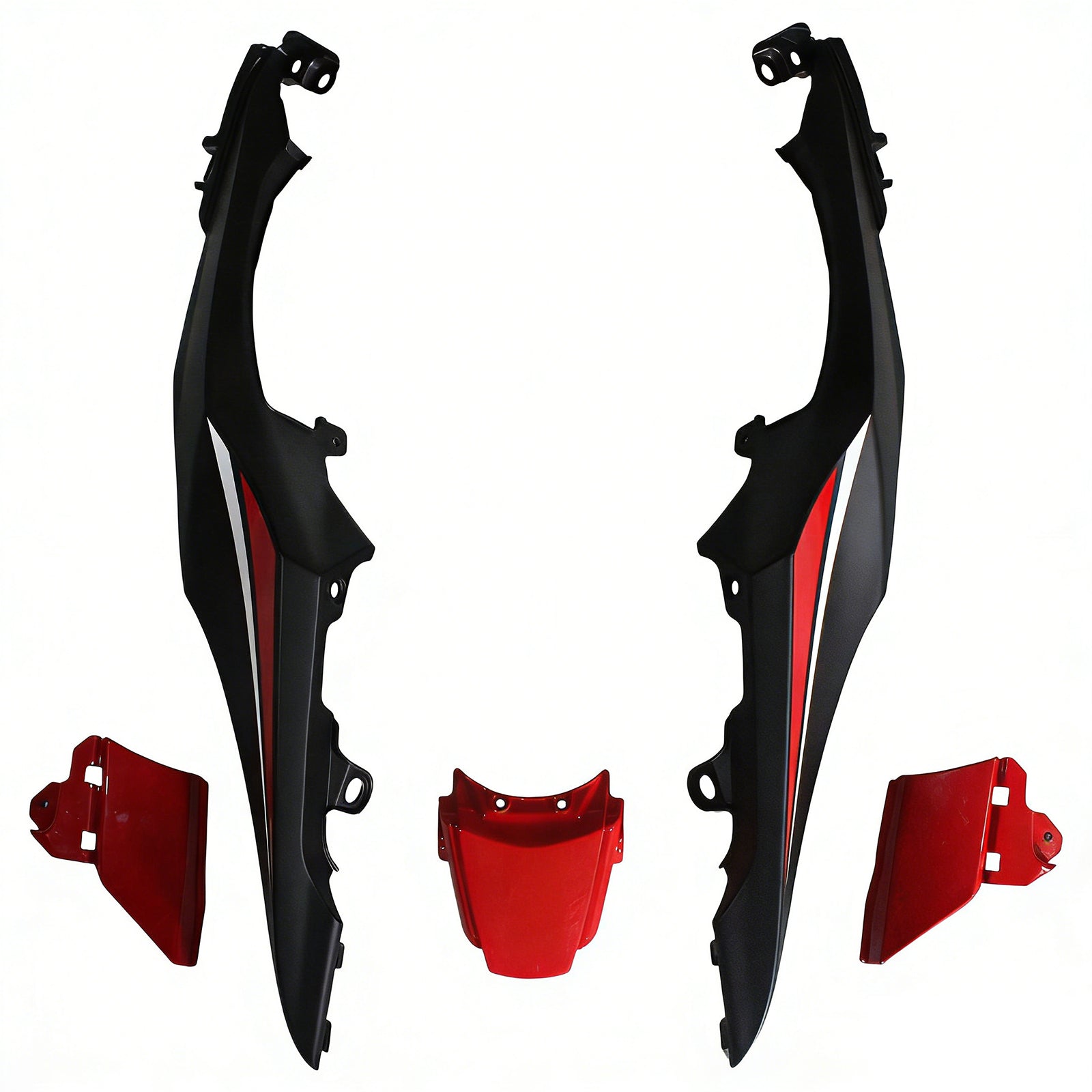 Amotopart Suzuki GSXR1000 2017-2025 K17 Glossy Red Black Fairing Kit