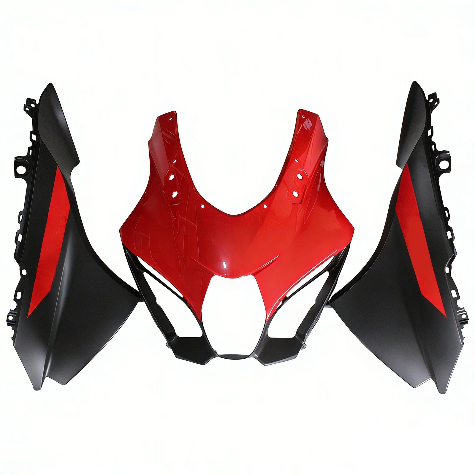 Amotopart Suzuki GSXR1000 2017-2025 K17 Glossy Red Black Fairing Kit