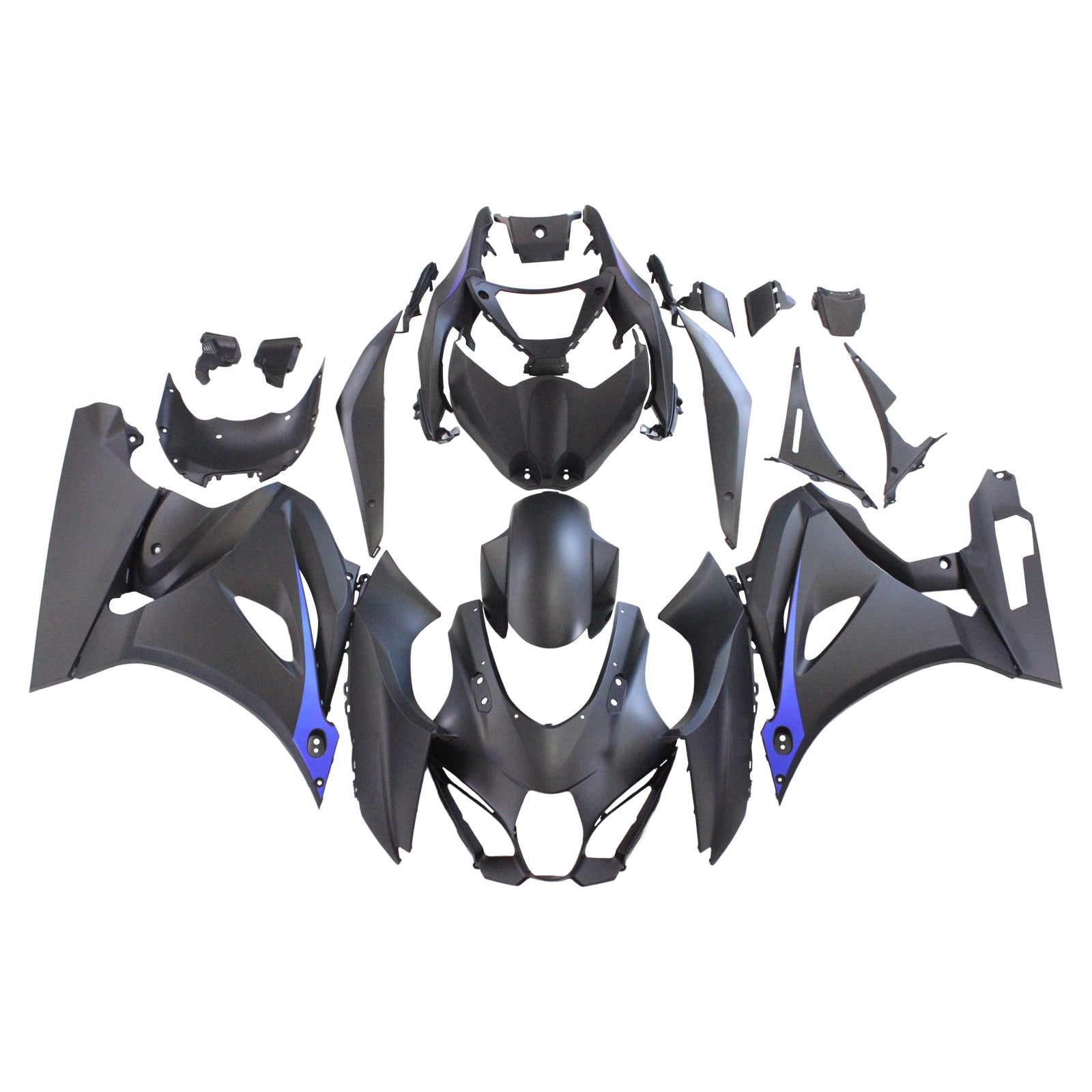 Amotopart Suzuki GSXR1000 2017-2025 K17 Matt Black Fairing Kit