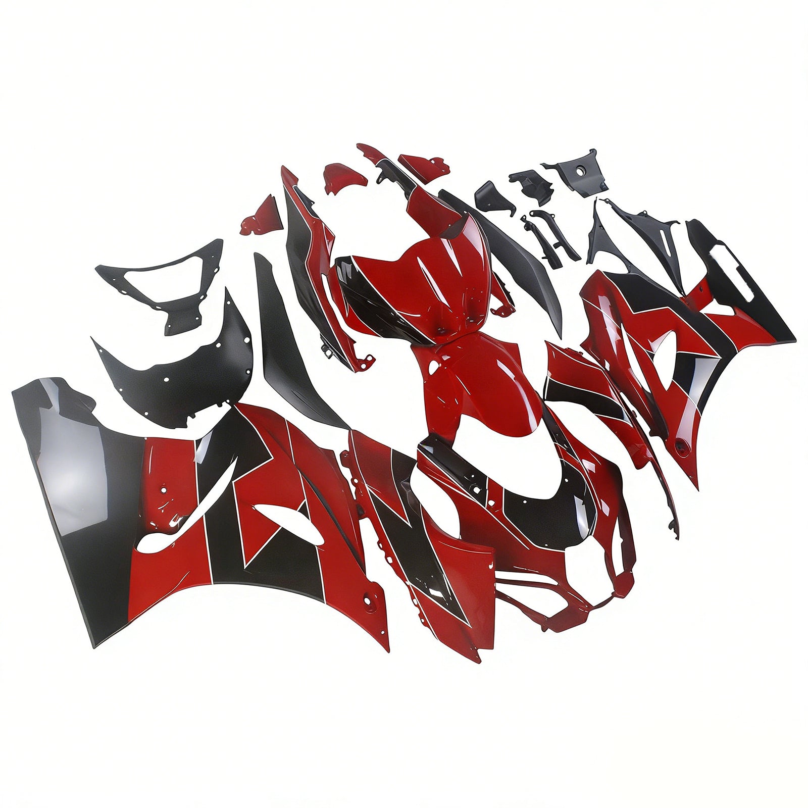 Amotopart 2017-2025 K17 GSXR1000 Suzuki Black&Red Style1 Fairing Kit