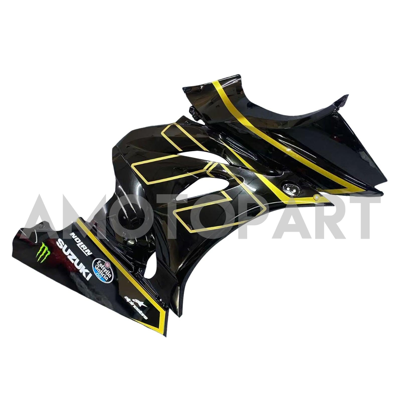Amotopart 2017-2025 K17 GSXR1000 Suzuki Black&Gold Fairing Kit
