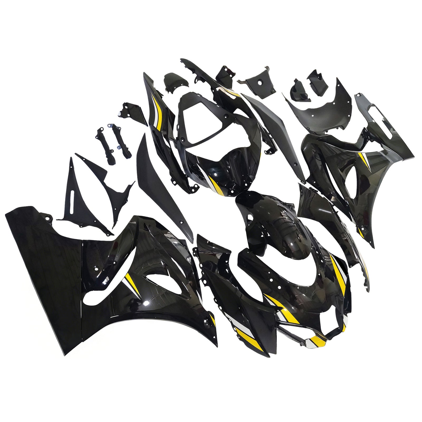 Amotopart 2017-2024 K17 GSXR1000 Suzuki Black & White Fairing Kit