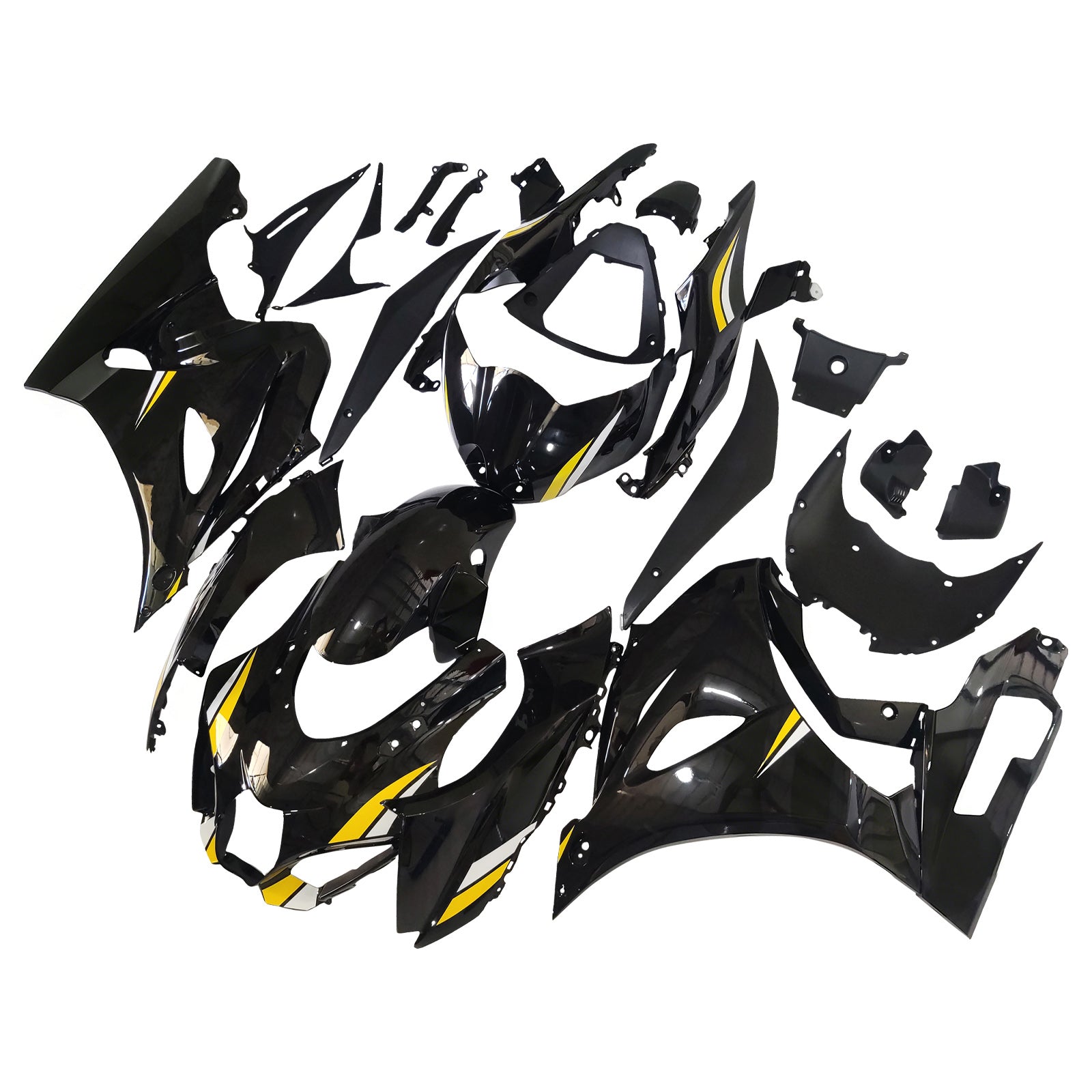 Amotopart 2017-2024 K17 GSXR1000 Suzuki Black & White Fairing Kit