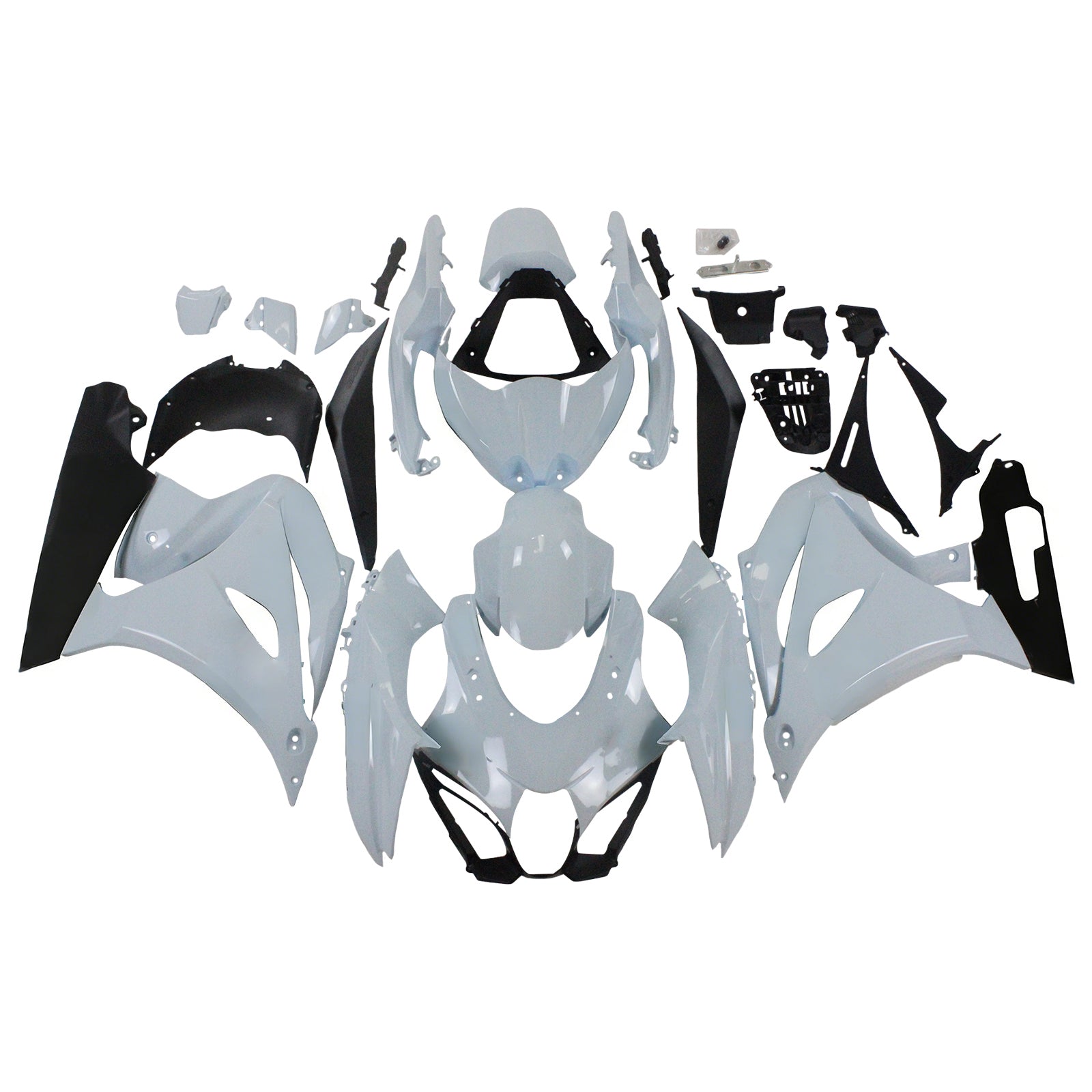 Amotopart 2017-2024 K17 GSXR1000 Suzuki Grey Mix Blue Fadiling Kit