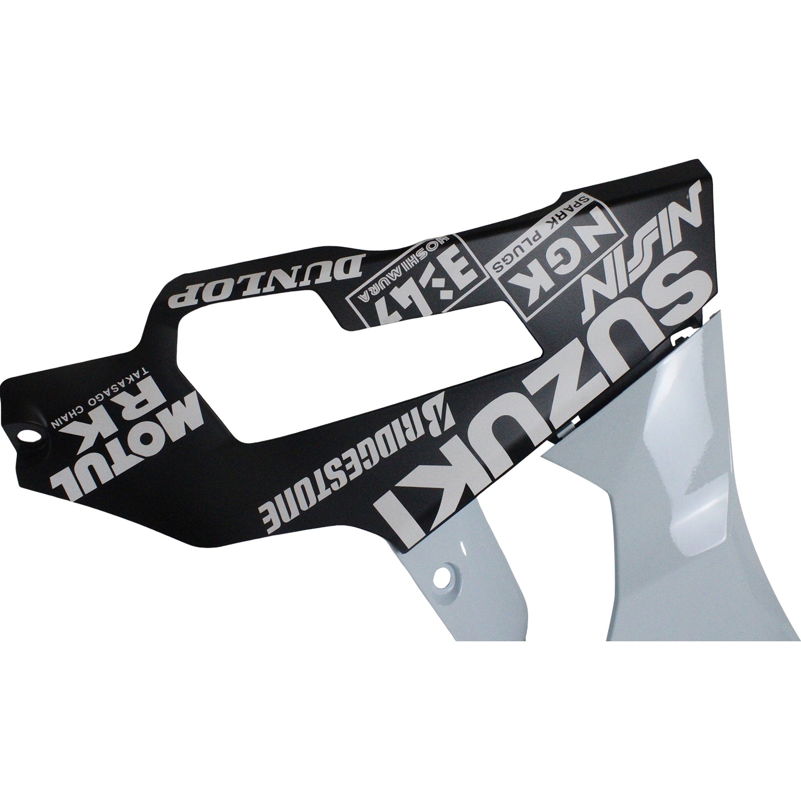 Amotopart 2017-2025 K17 GSXR1000 Suzuki Grey mix Blue Fairing Kit