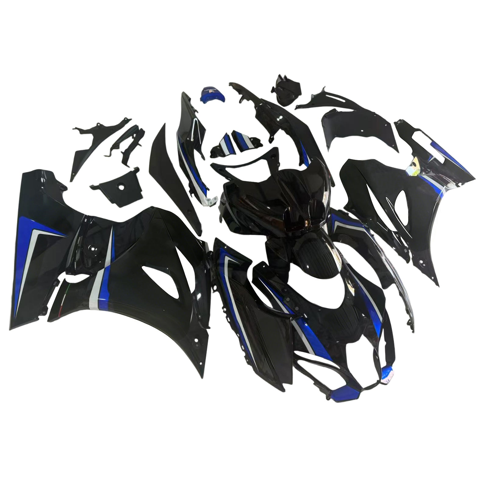 Amotopart 2017-2024 K17 GSXR1000 Suzuki Black & Blue Style3 Fairing Kit