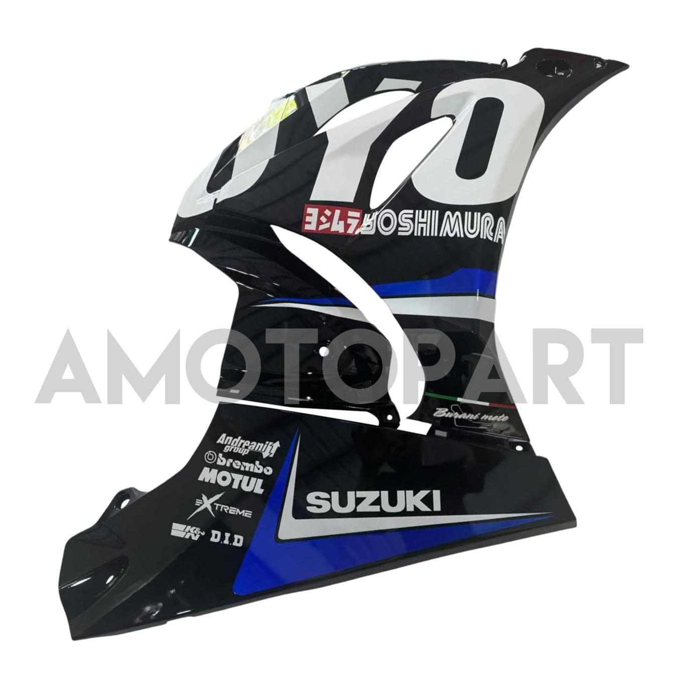 Amotopart 2017-2025 K17 GSXR1000 Suzuki Black&Blue Style3 Fairing Kit