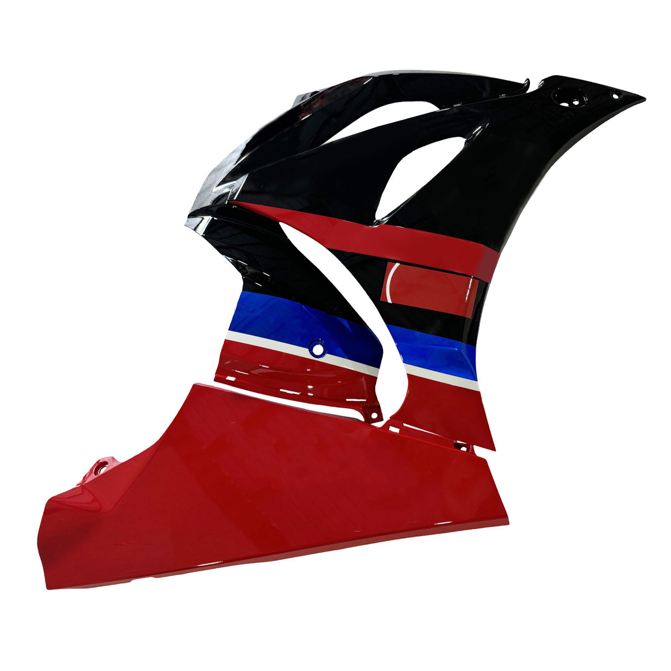 Amotopart 2017-2024 K17 GSXR 1000 Suzuki Kit carena nera e rossa Style4