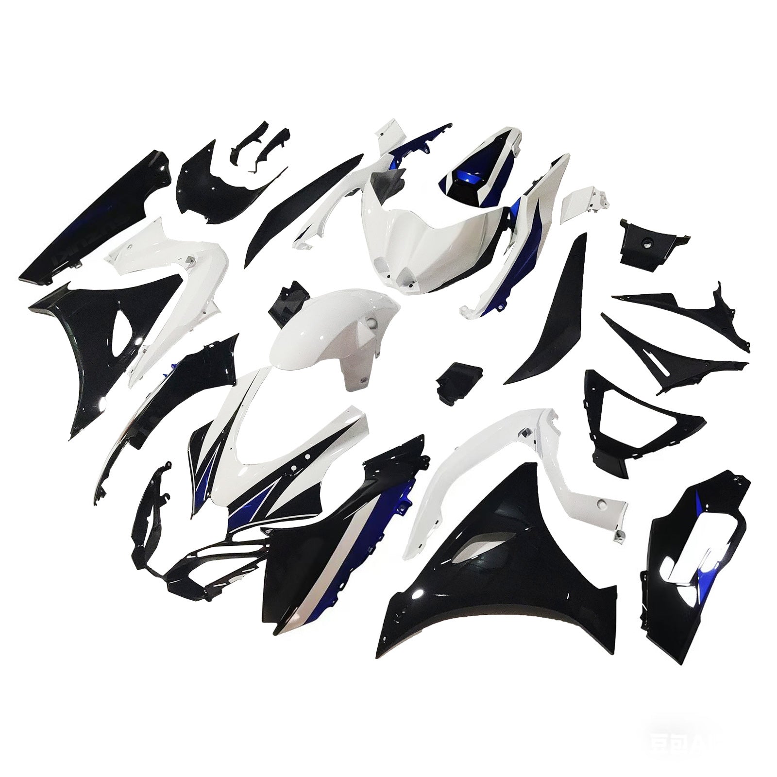Amotopart 2017-2024 K17 GSXR1000 Suzuki Black & Blue Style4 Failing Kit