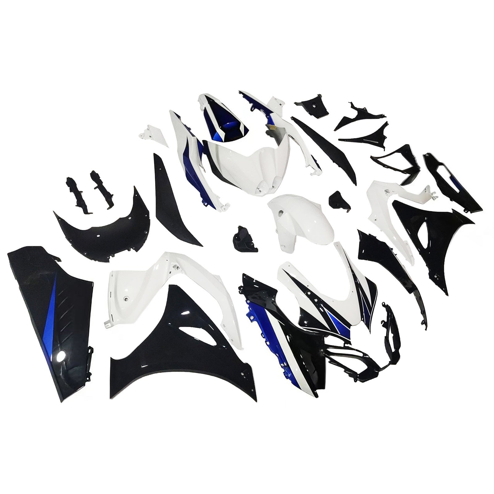 Amotopart 2017-2024 K17 GSXR1000 Suzuki Black & Blue Style4 Failing Kit