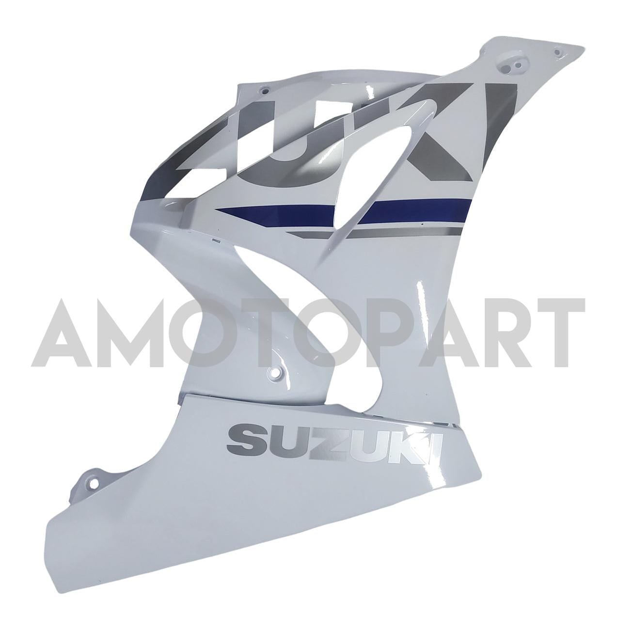Amotopart 2017-2024 K17 GSXR 1000 Suzuki White & Blue Style2 Fairing Kit