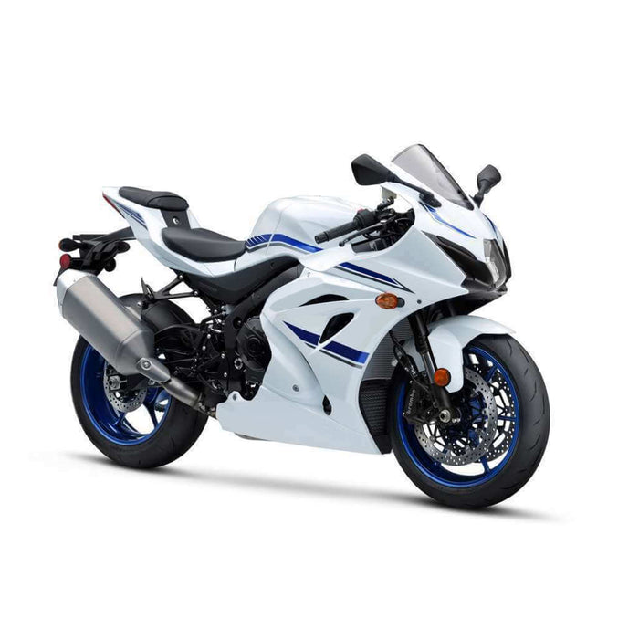 Amotopart 2017-2025 K17 GSXR1000 Suzuki White&Blue Style2 Fairing Kit