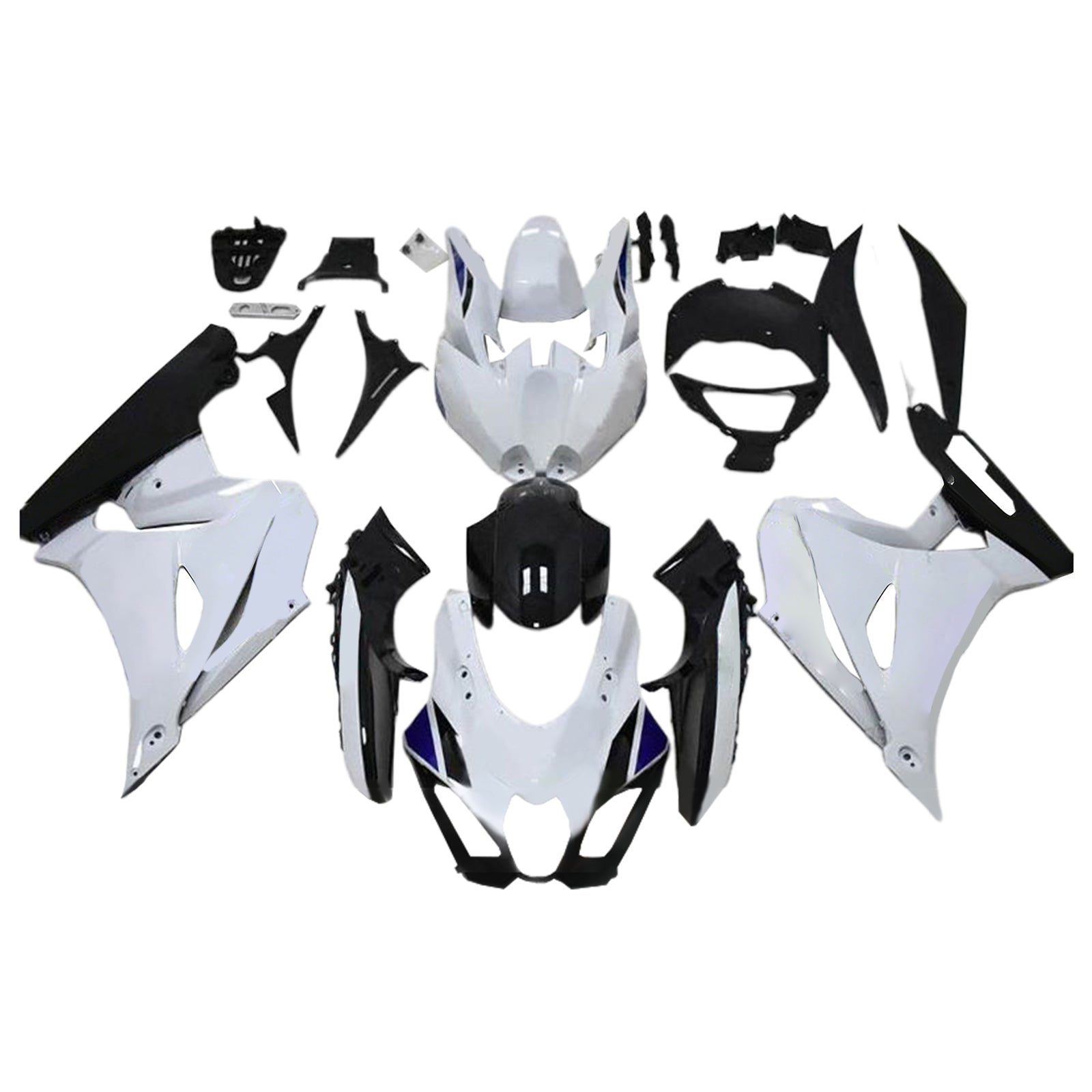 Amotopart 2017-2025 K17 GSXR1000 Suzuki White&Black Fairing Kit