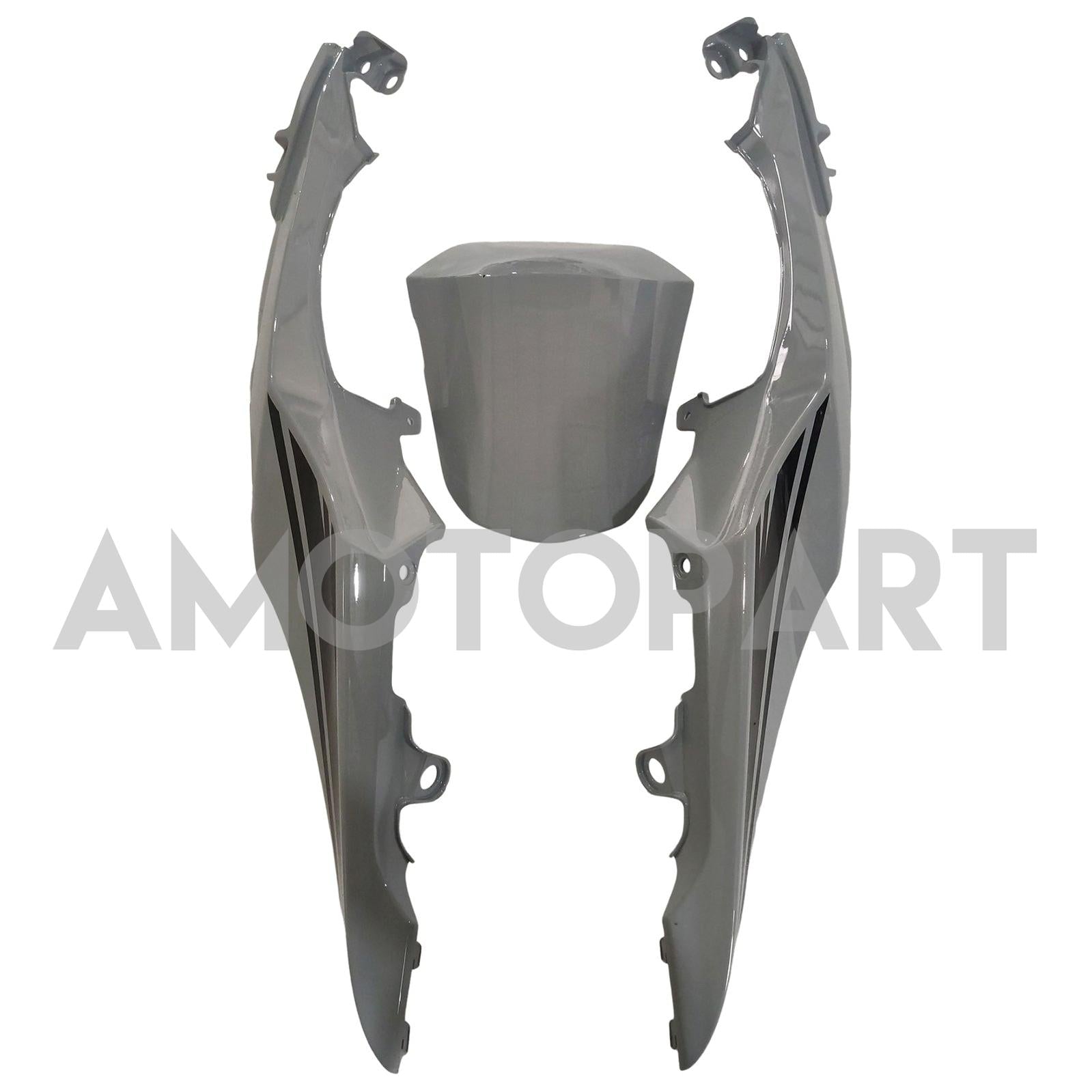 Amotopart 2017-2024 K17 GSXR1000 Suzuki Gloss Gray With Neon Yellow Fairing Kit