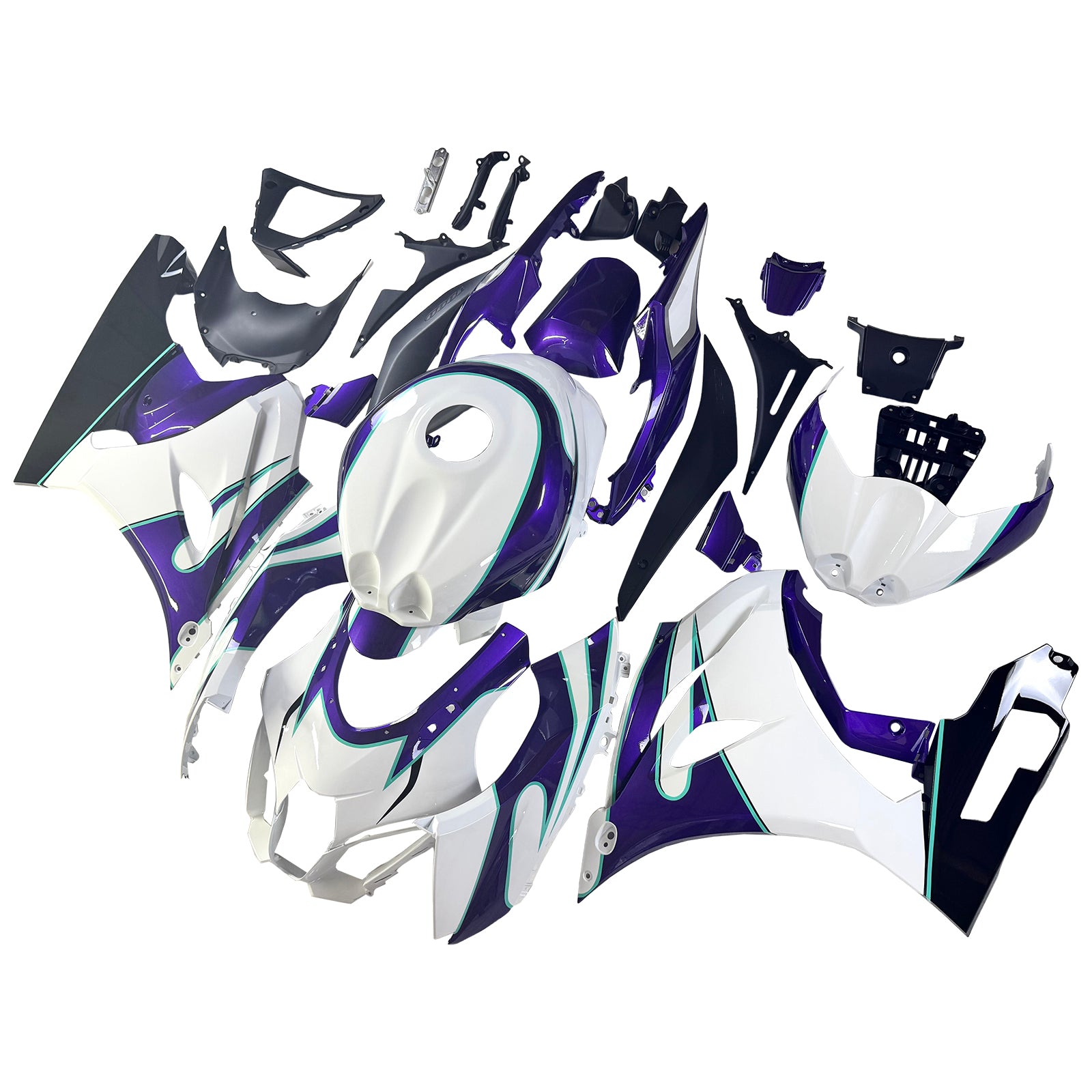 Amotopart 2017-2025 Suzuki GSXR1000 White Fearing Kit