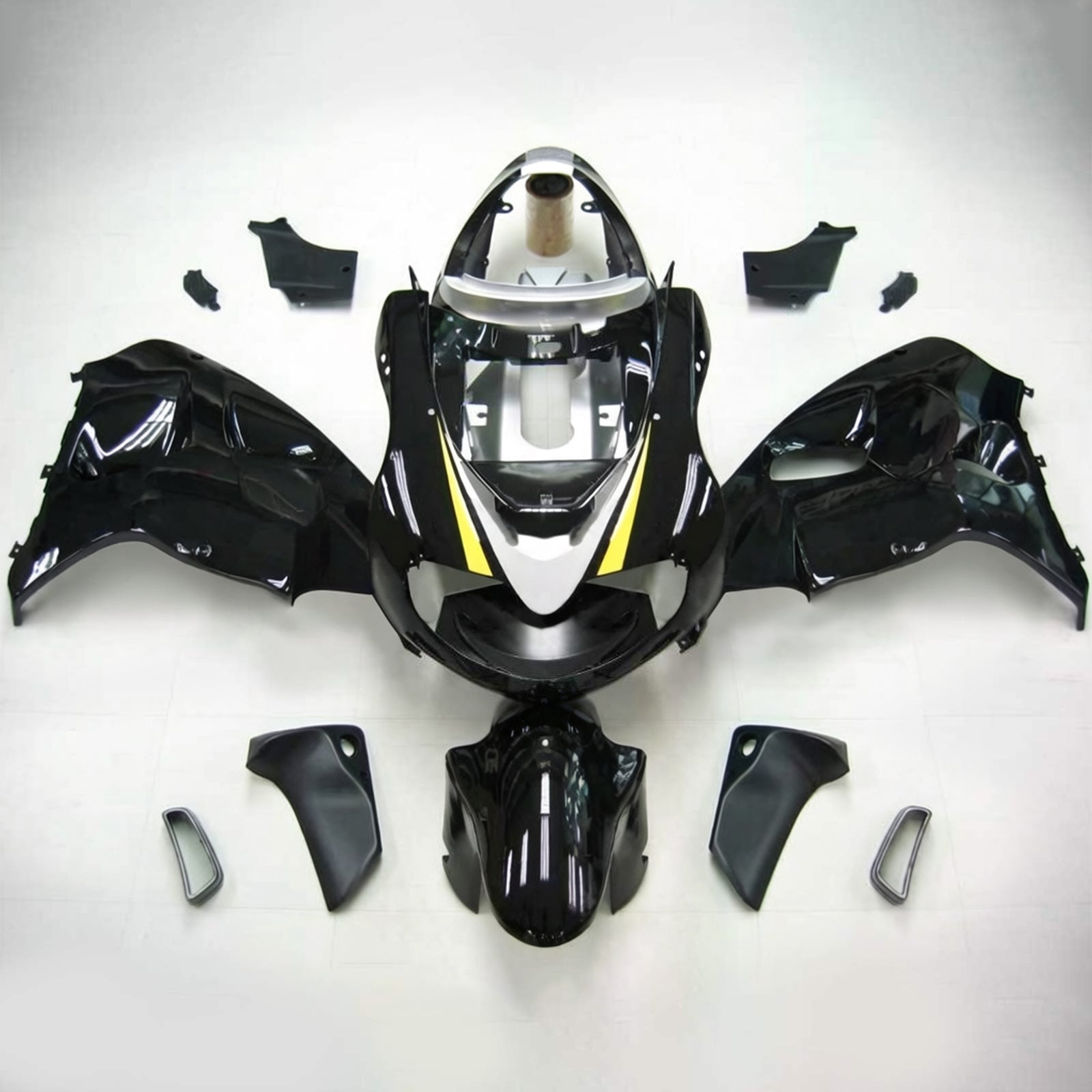 Amotopart 1998-2003 Suzuki TL1000R Fairing Black&Gold letter Kit