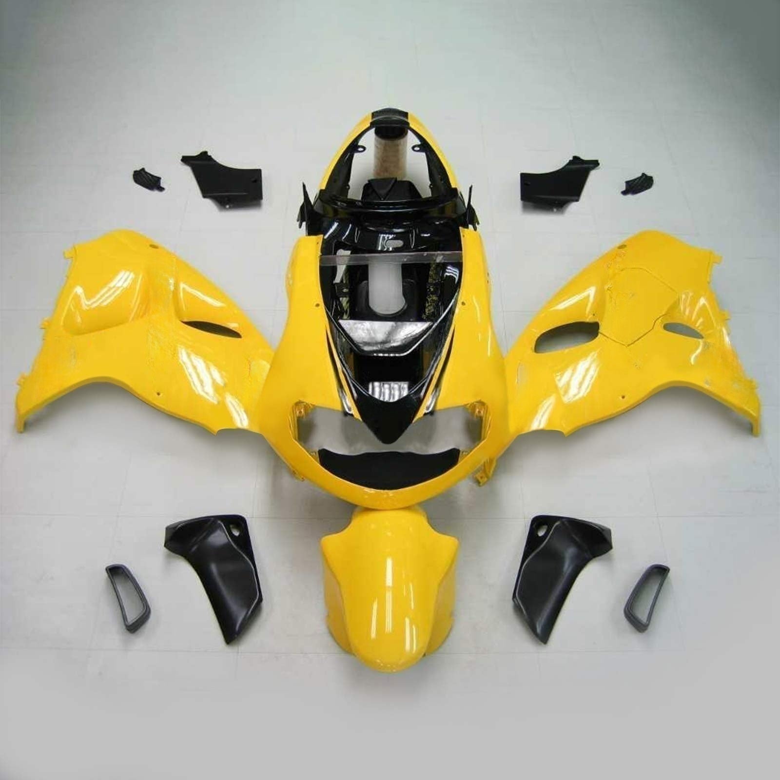 Amotopart 1998-2003 Suzuki TL1000R Kit de carenado amarillo y negro Style5