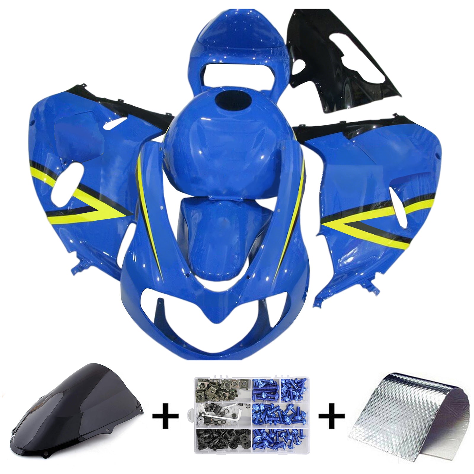 Amotopart 1998-2003 TL1000R Suzuki Blue&Yellow Fairing Kit