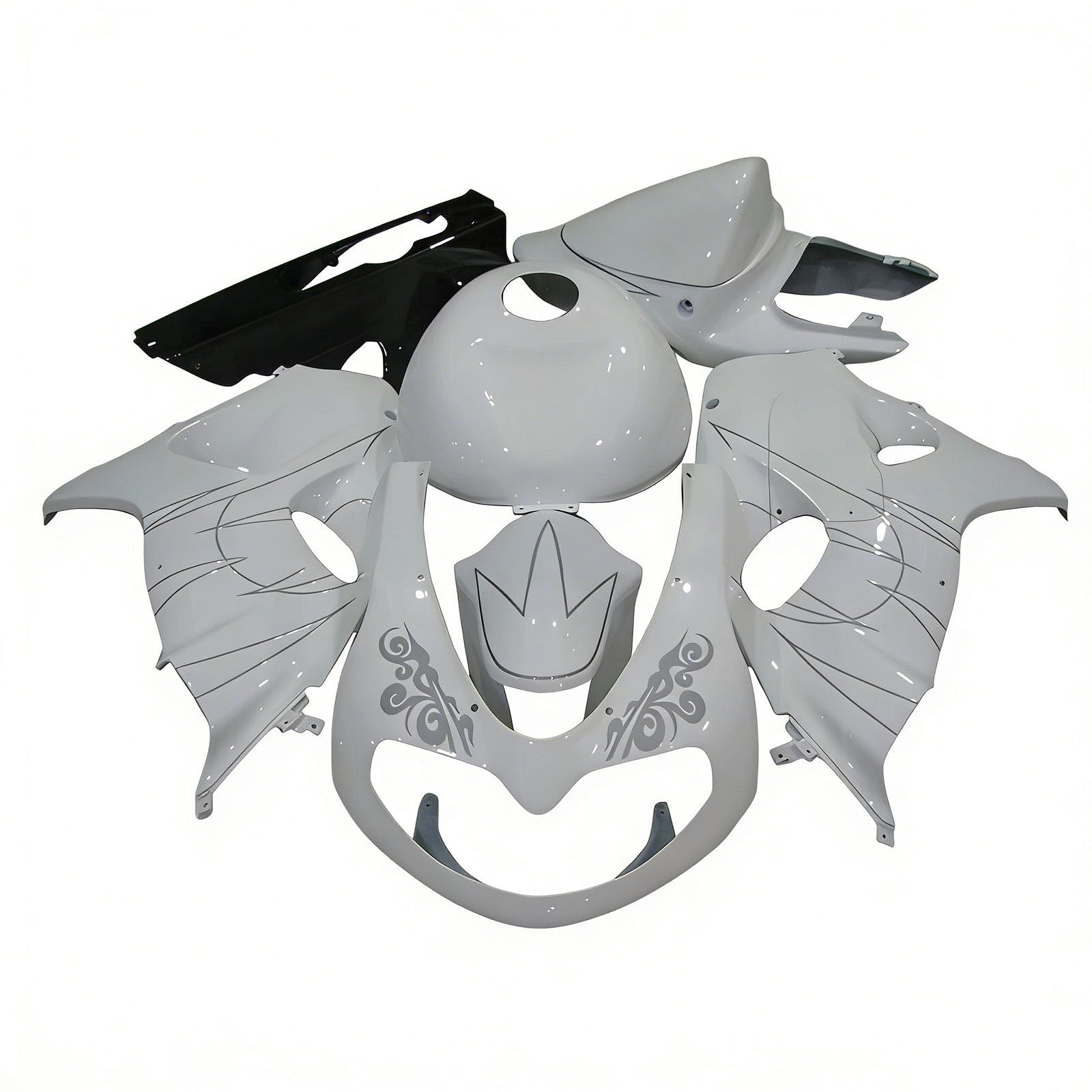 Amotopart 1998-2003 TL1000r Suzuki White met grijze streepbeurskit