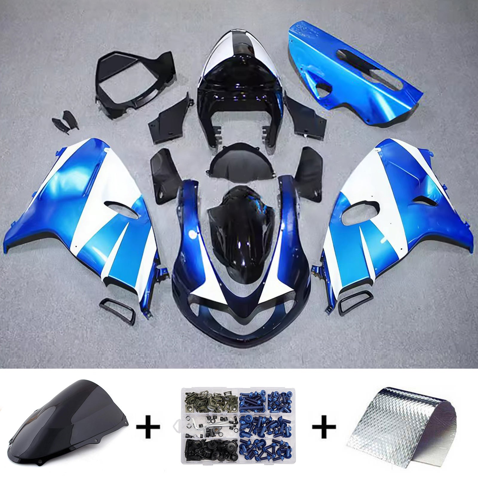 Amotopart 1998-2003 Suzuki TL1000R Blue White Red Fairing Kit