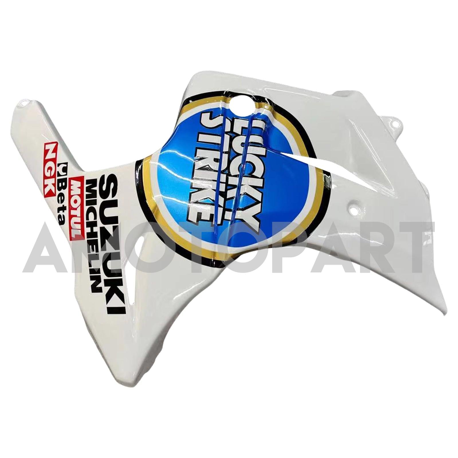 Amotopart スズキ SV650 2003-2013 ホワイト ブルー フェアリングキット