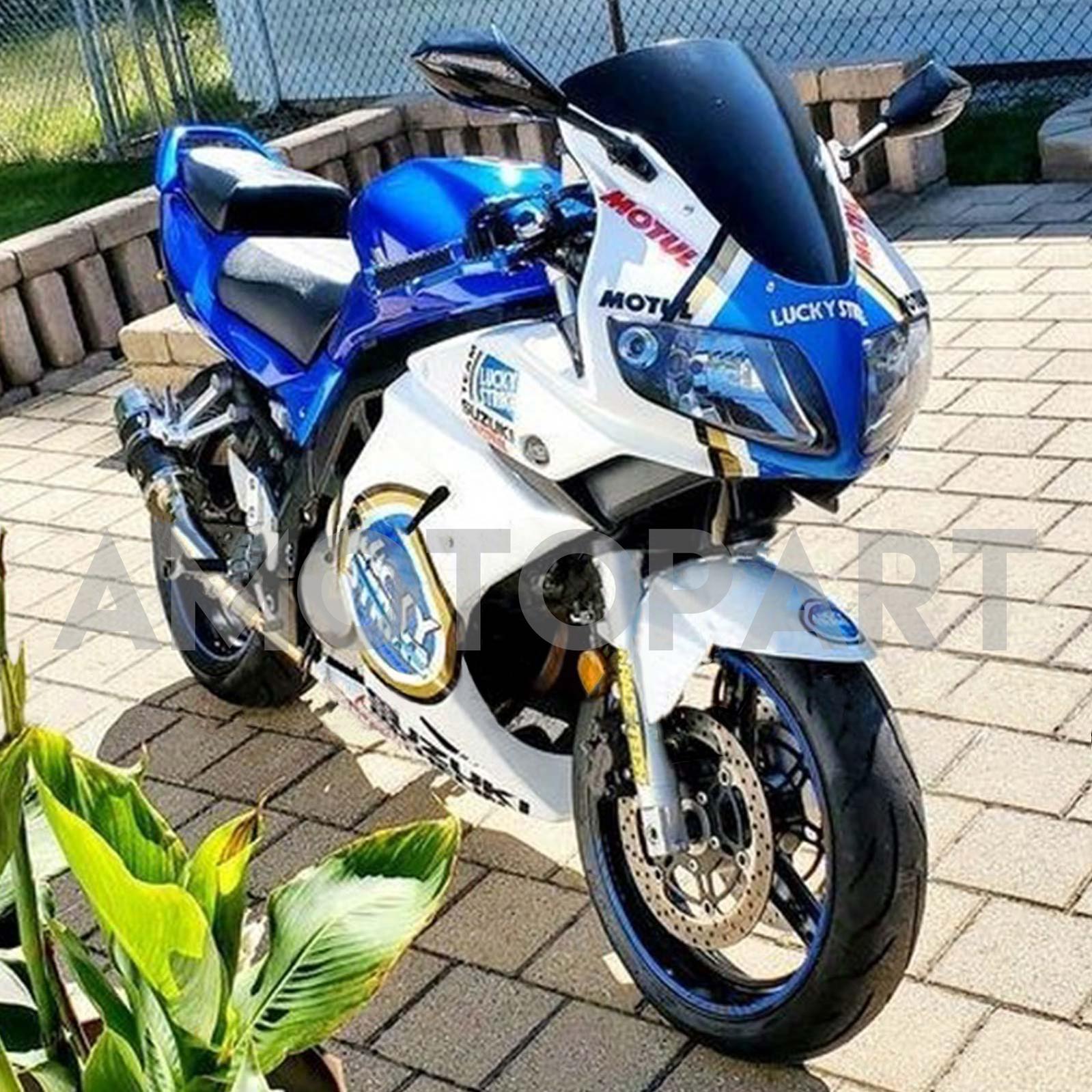 Amotopart Suzuki SV650 2003-2013 White Blue Fairing Kit