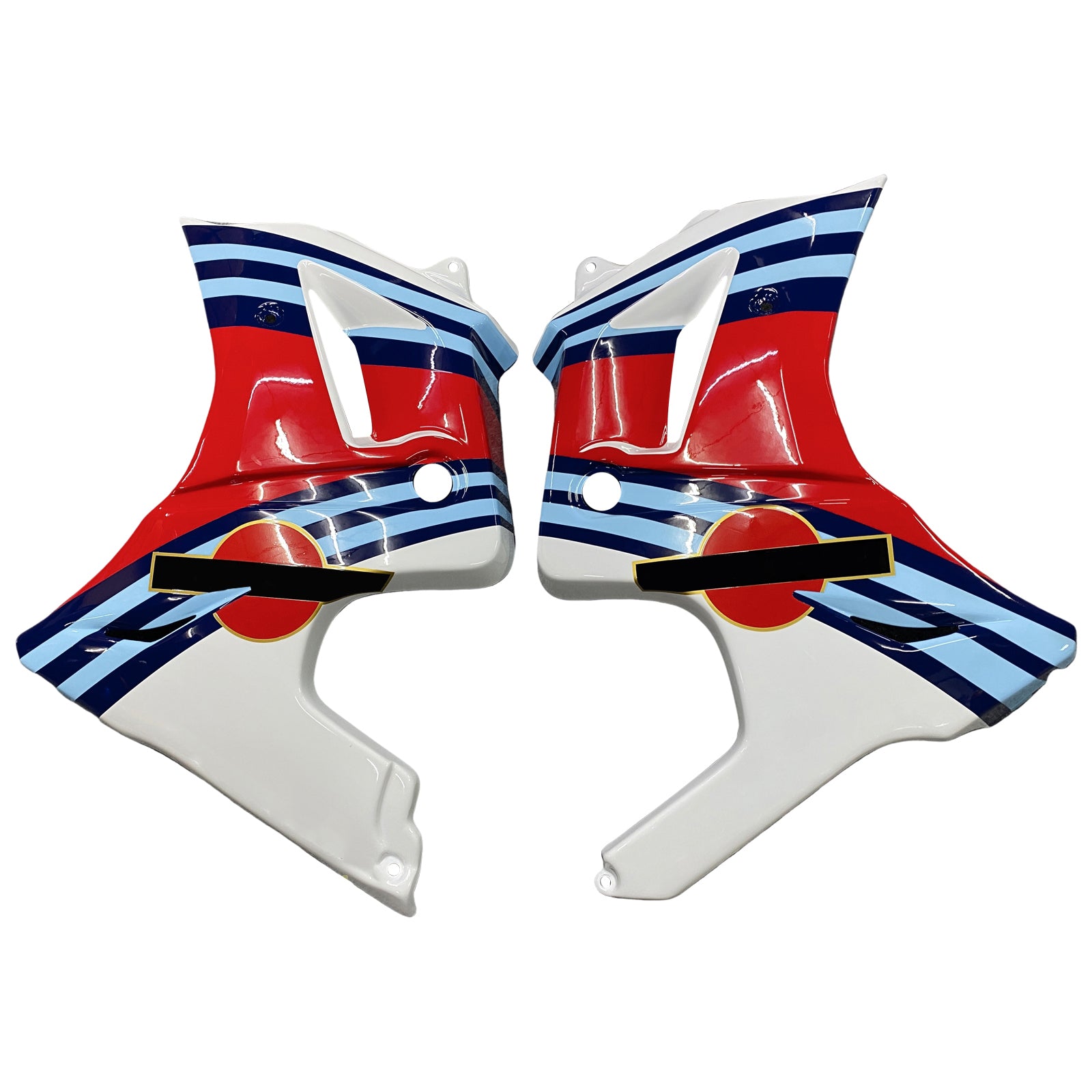 Amotopart Suzuki SV650 2003-2013 White Red Fairing Kit