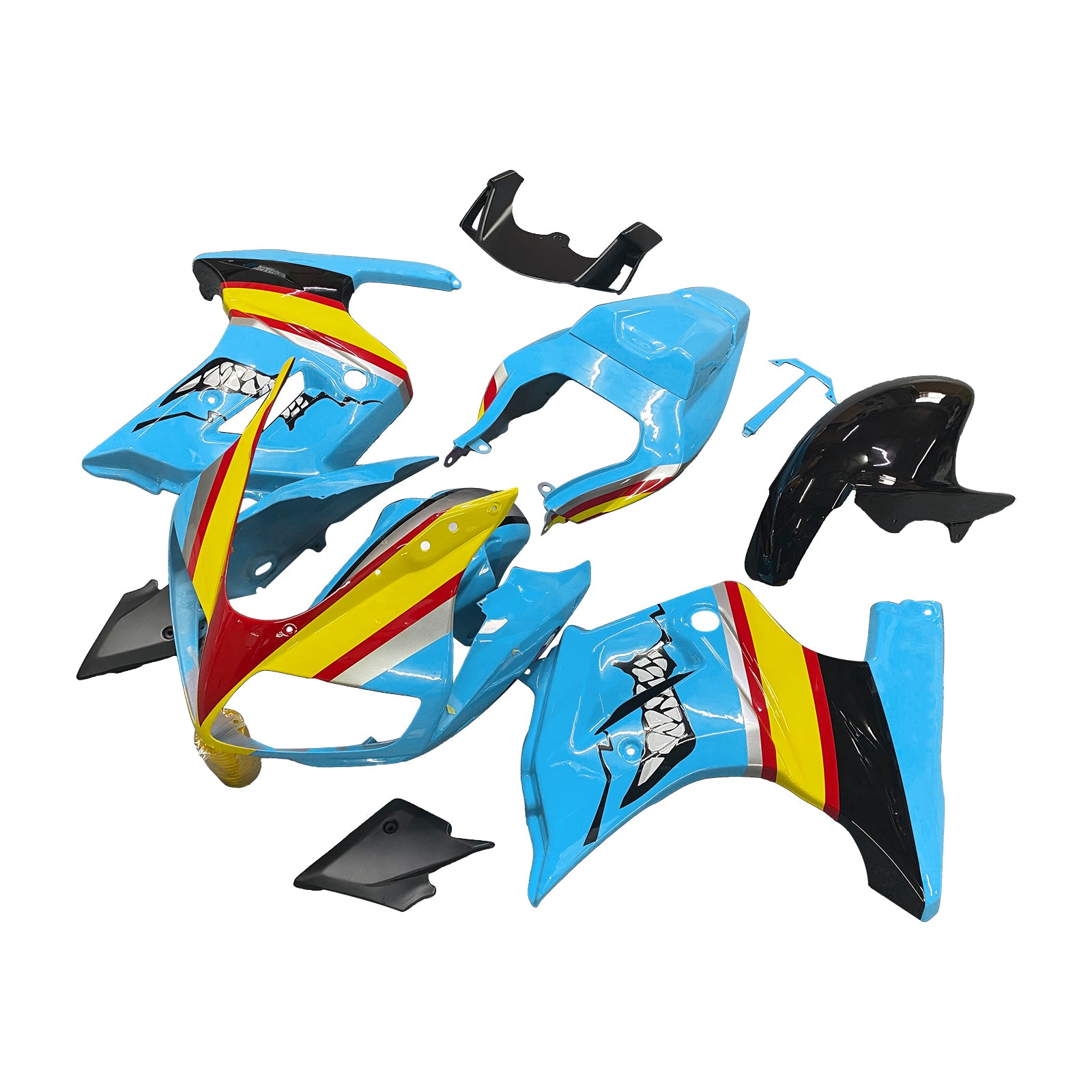 Amotopart Suzuki SV650 2003-2013 Blue Yellow Fairing Kit