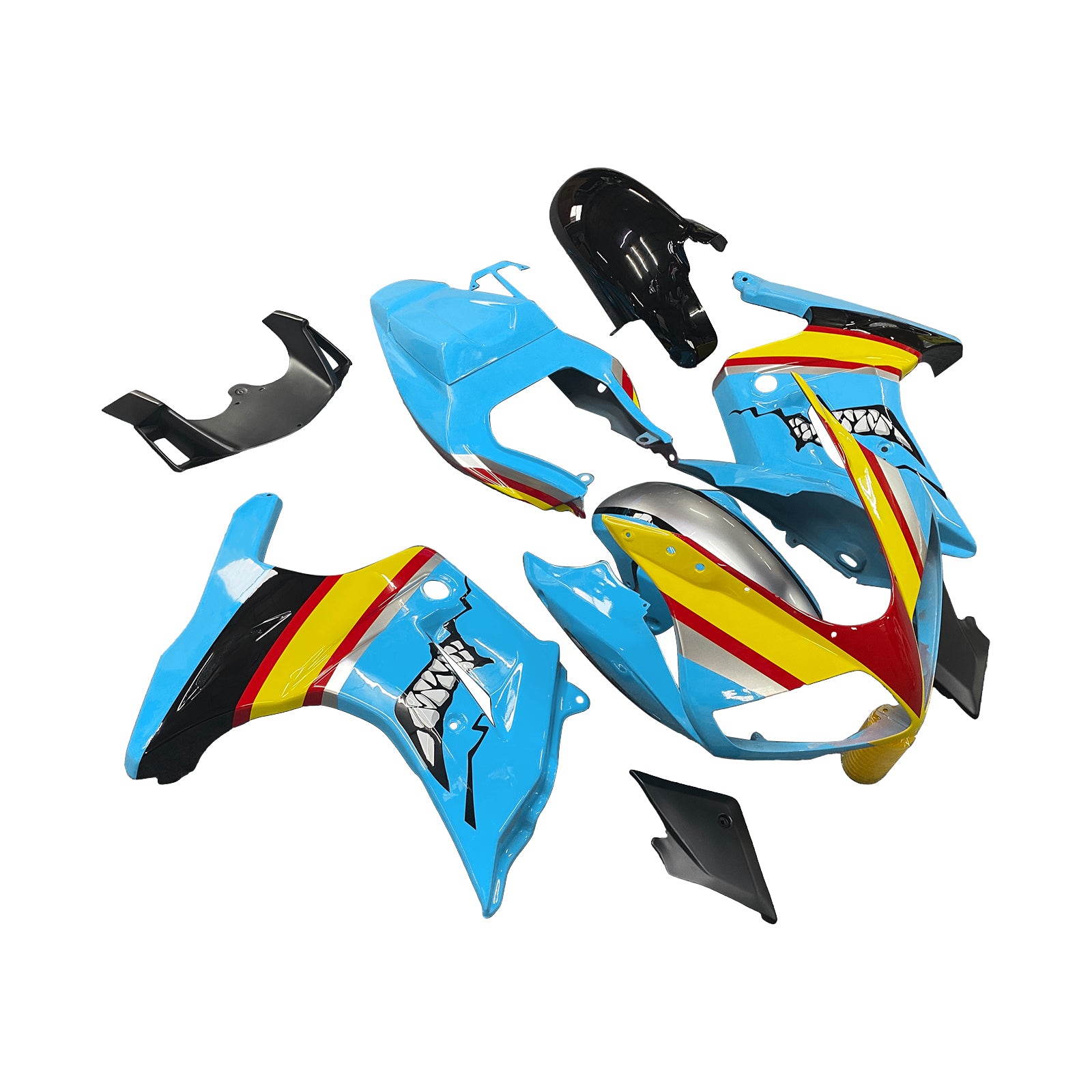 Amotopart Suzuki SV650 2003-2013 Blue Yellow Fairing Kit