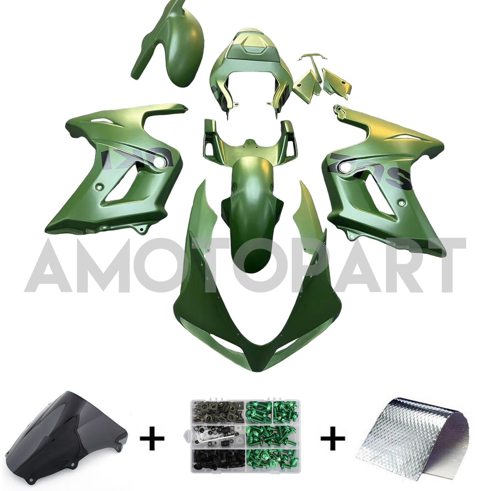 Amotopart Suzuki SV650 2003-2011 Matt Green Fairing Kit
