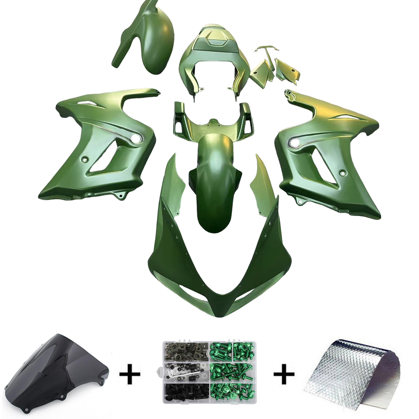 Amotopart Suzuki SV650 2003-2011 Matt Green Fairing Kit