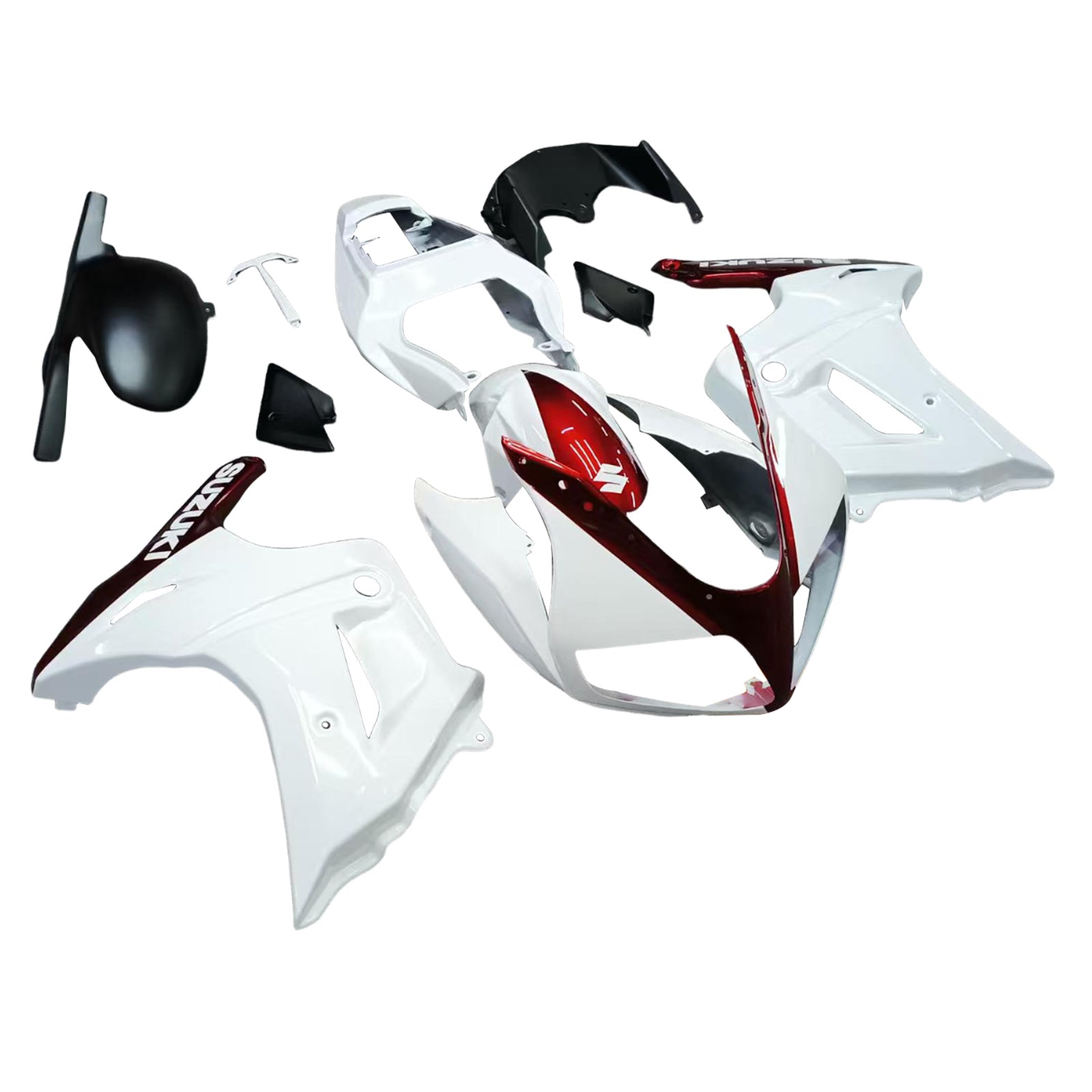 AMOTOPART 2003-2013 SV650 SUZUKI GLOSS VIT & DARD RED FAIRING KIT