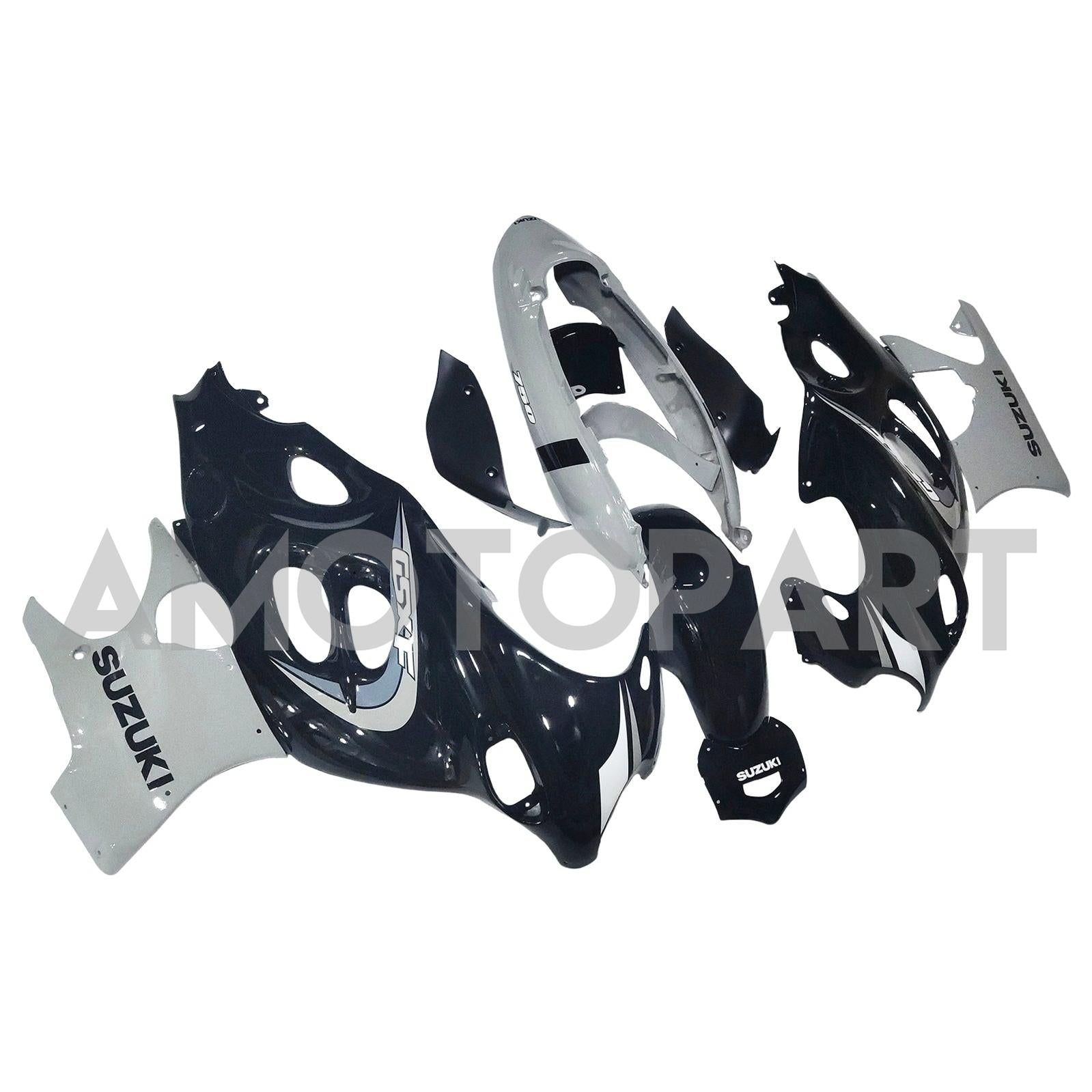 Amotopart 2003-2006 Suzuki Katana GSXF600/750 Fairing Grey&Black Kit