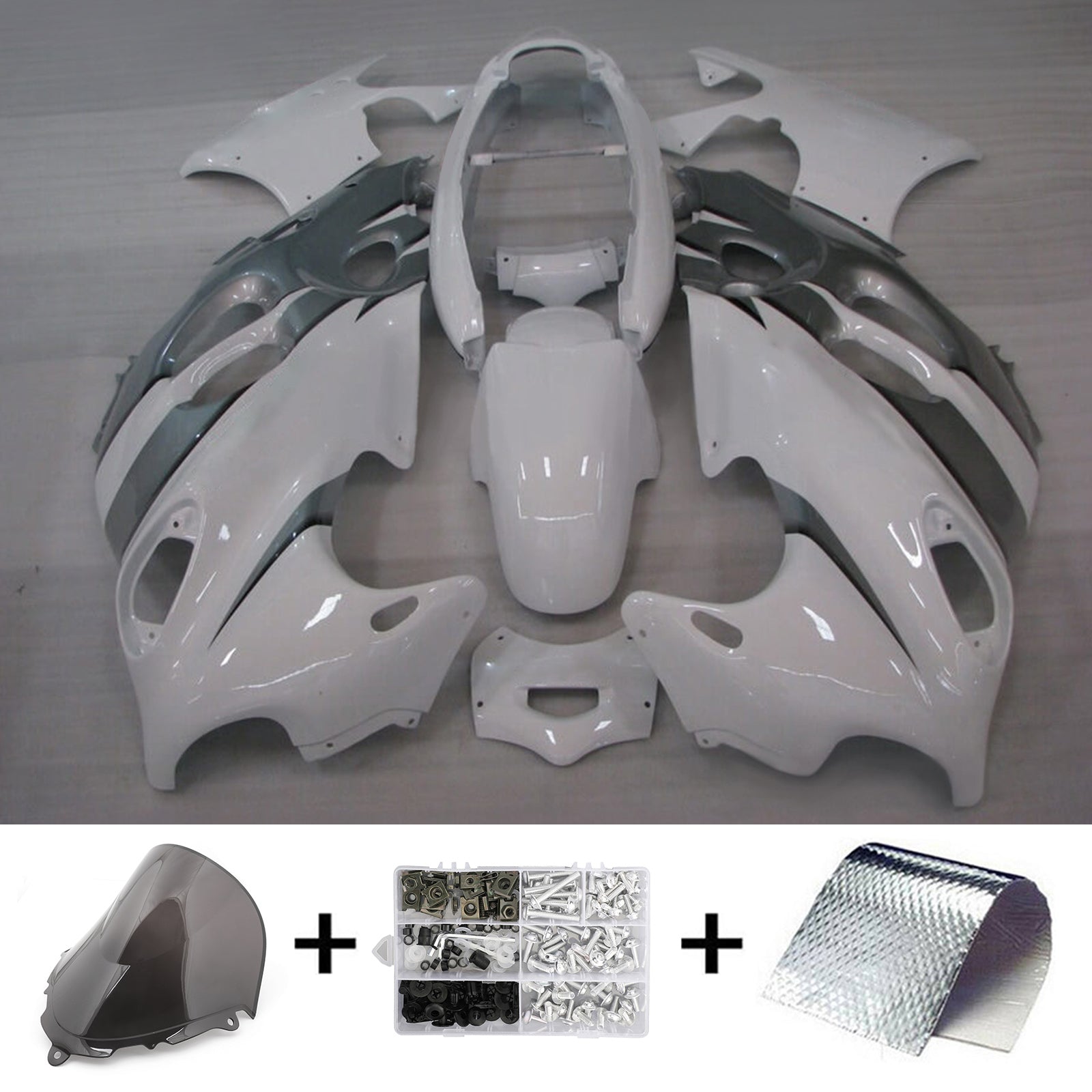 Amotopart Suzuki 2003-2006 Katana GSXF600/750 White Fairing Kit