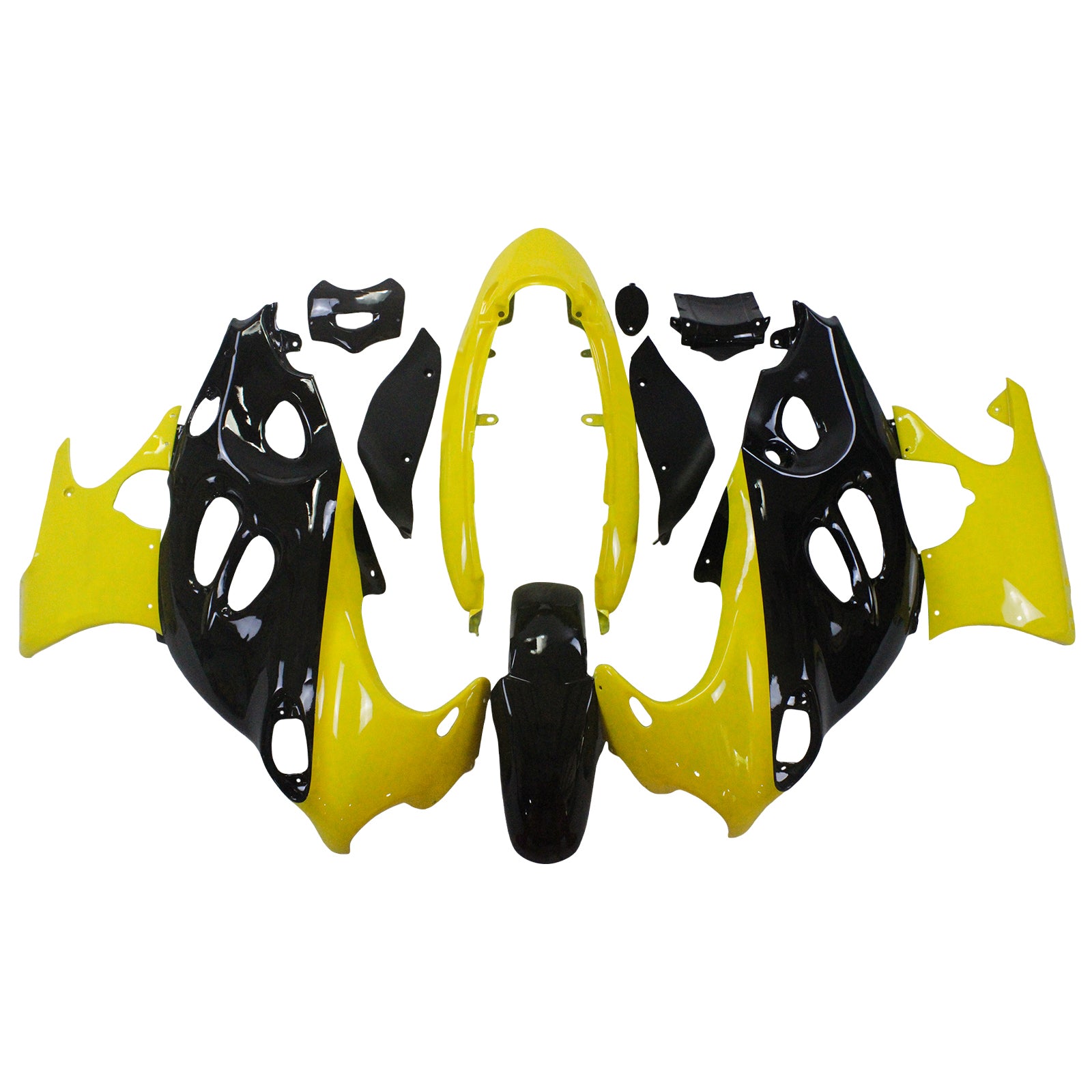 Amotopart 2003-2006 Suzuki Katana GSXF600/750 Fairing Black&Yellow Kit