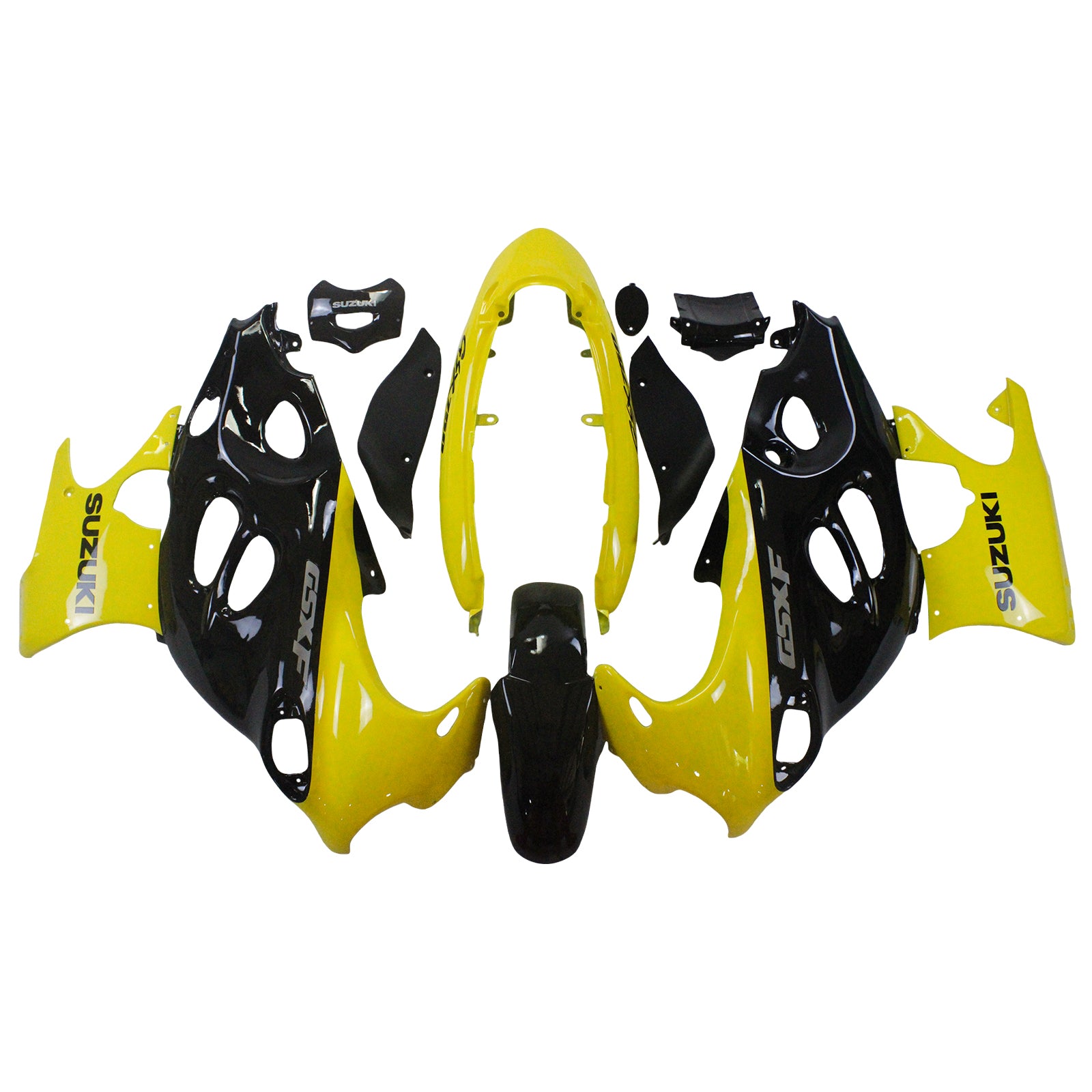 Amotopart 2003-2006 Suzuki Katana GSXF600/750 Fairing Black&Yellow Kit