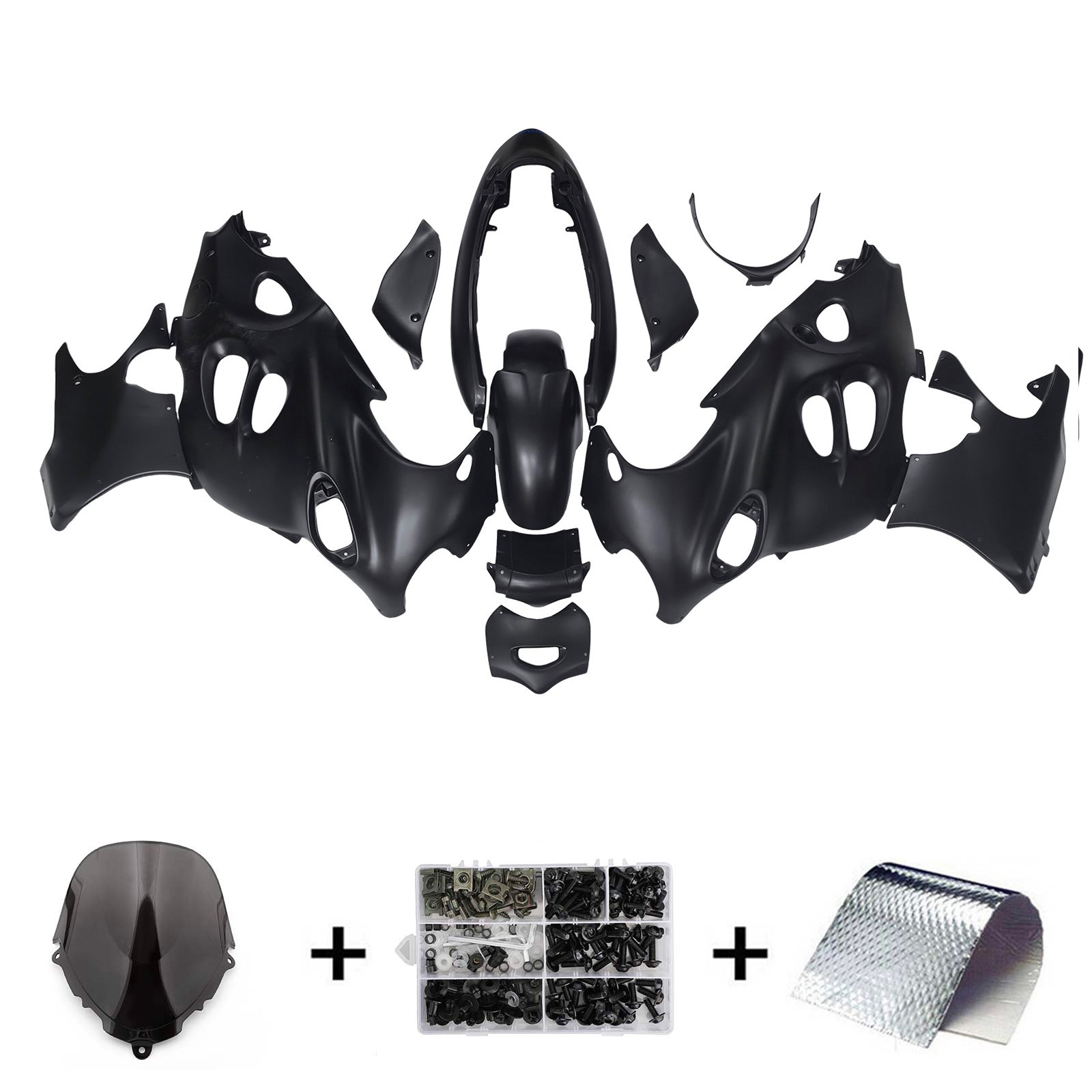 Amotopart 2003-2006 Suzuki Katana GSXF600 GSXF750 Black Fairing Kit