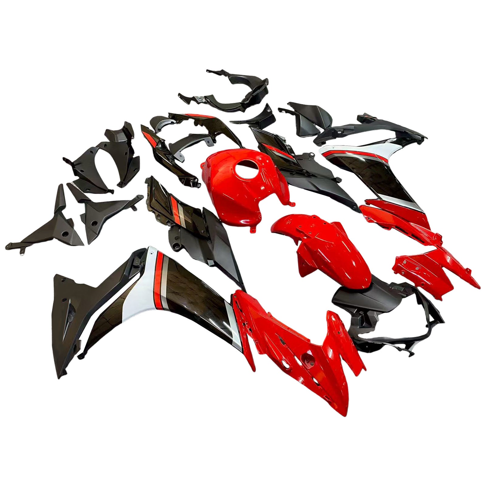 Amotopart 2017-2020 Suzuki GSX250R Fairing Red&Black Kit