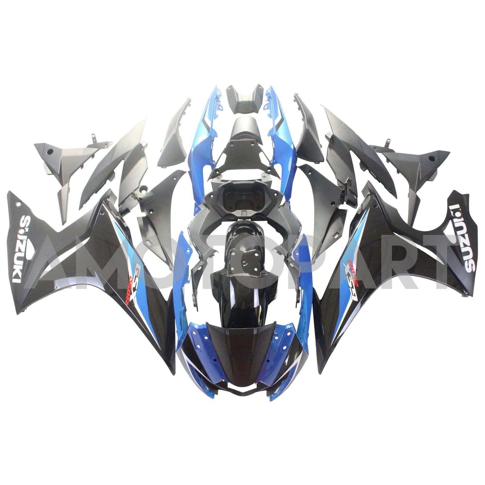 Amotopart 2017-2020 スズキ GSX250R フェアリング ブルー&ホワイト キット