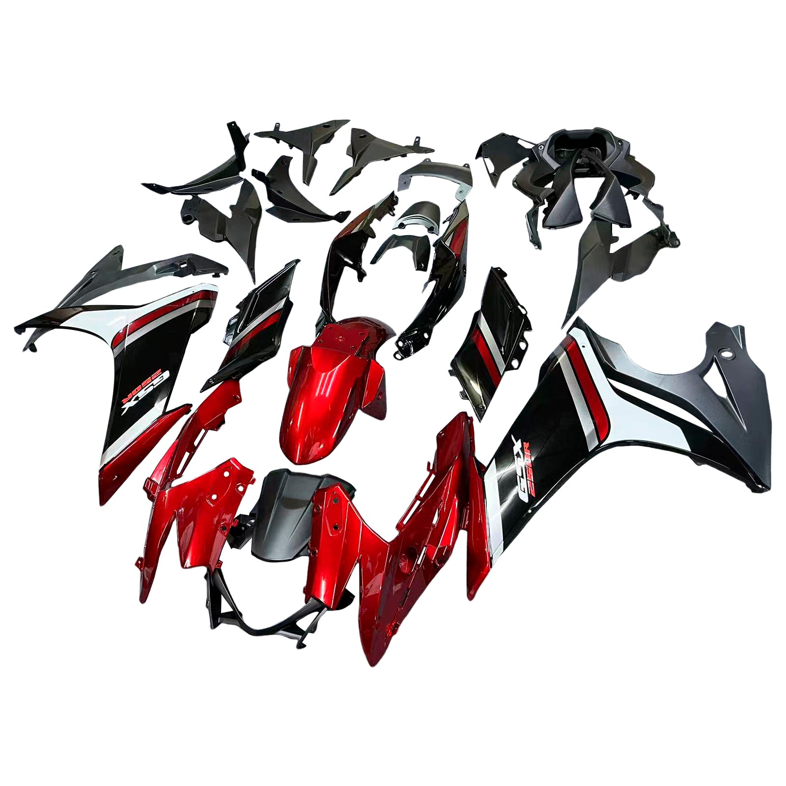 Amotopart 2017-2020 GSX250R Suzuki Rot&Schwarzes Verkleidungsset