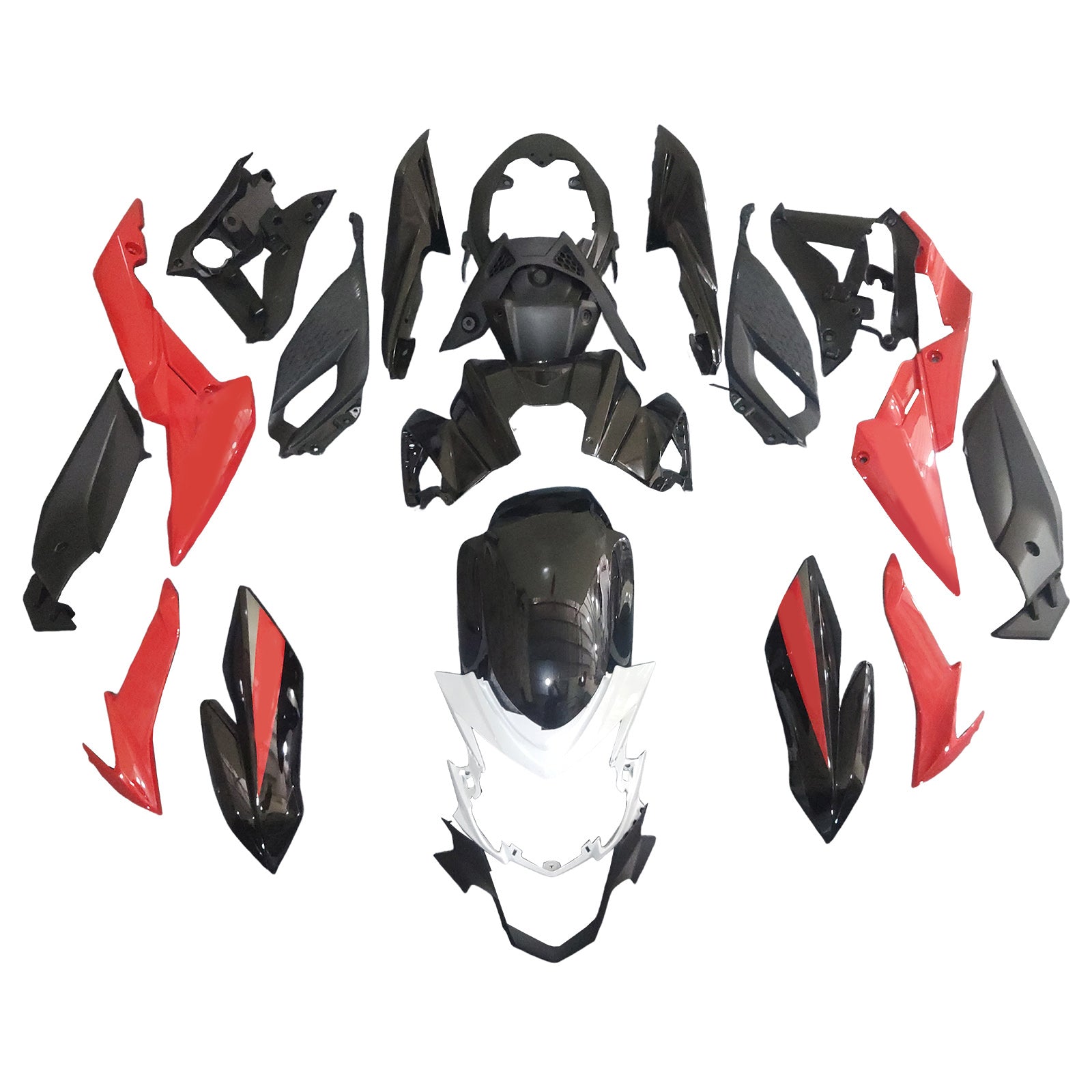 Amotopart 2017-2022 Suzuki GSX-S 750 Fairing Red&White Kit