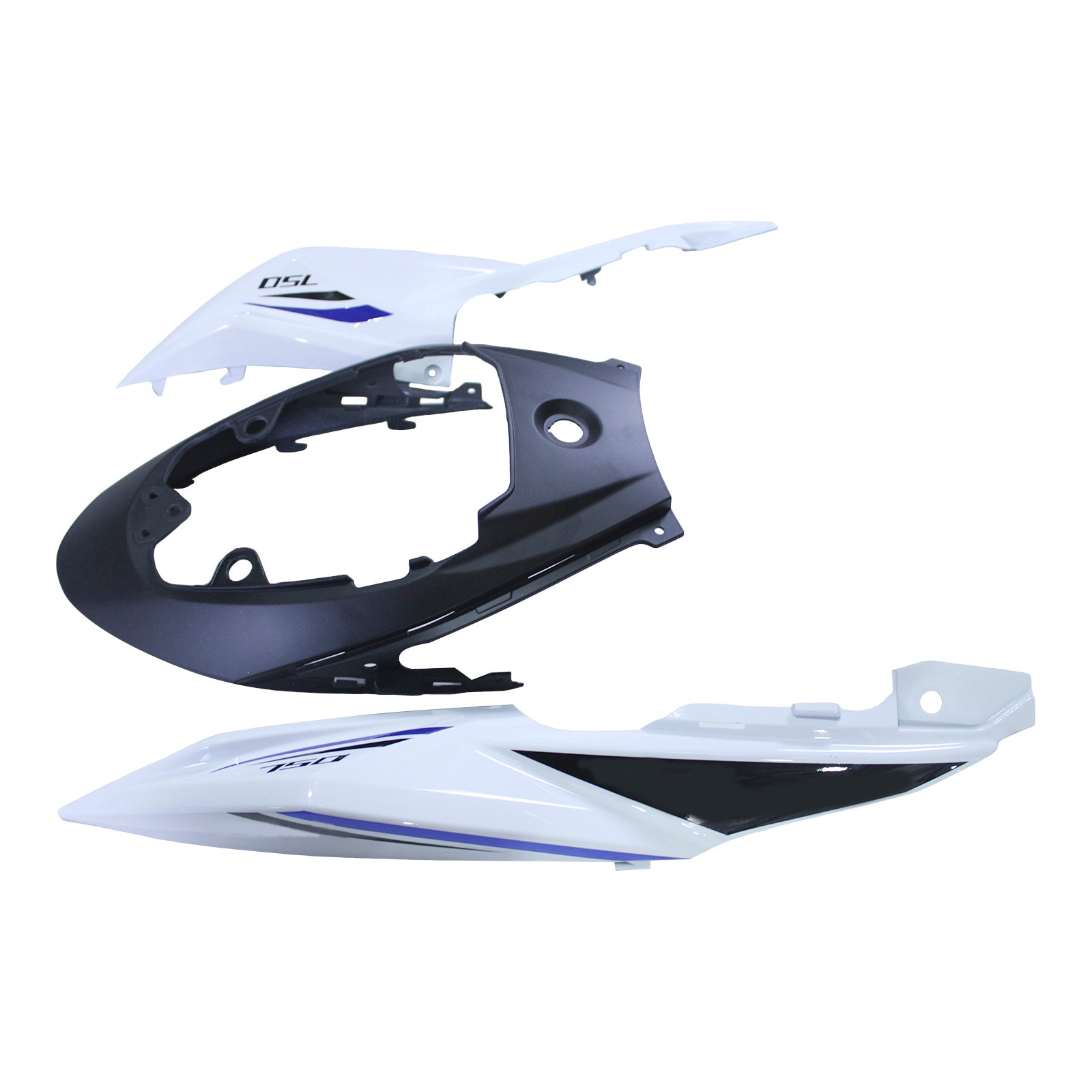 Amotopart 2017-2022 Suzuki GSX-S 750 Fairing White&Blue Kit