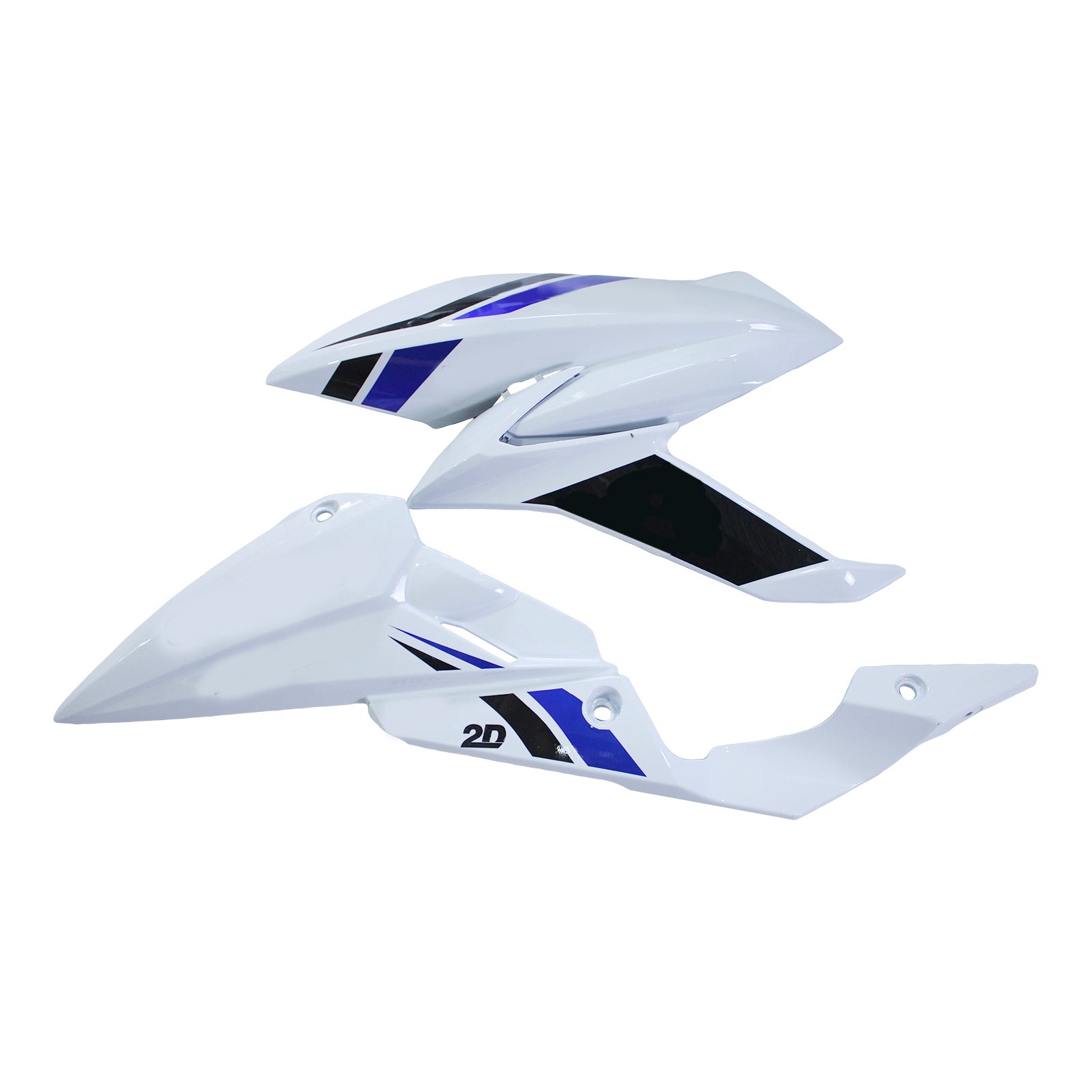 Amotopart 2017-2022 Suzuki GSX-S 750 Fairing White&Blue Kit