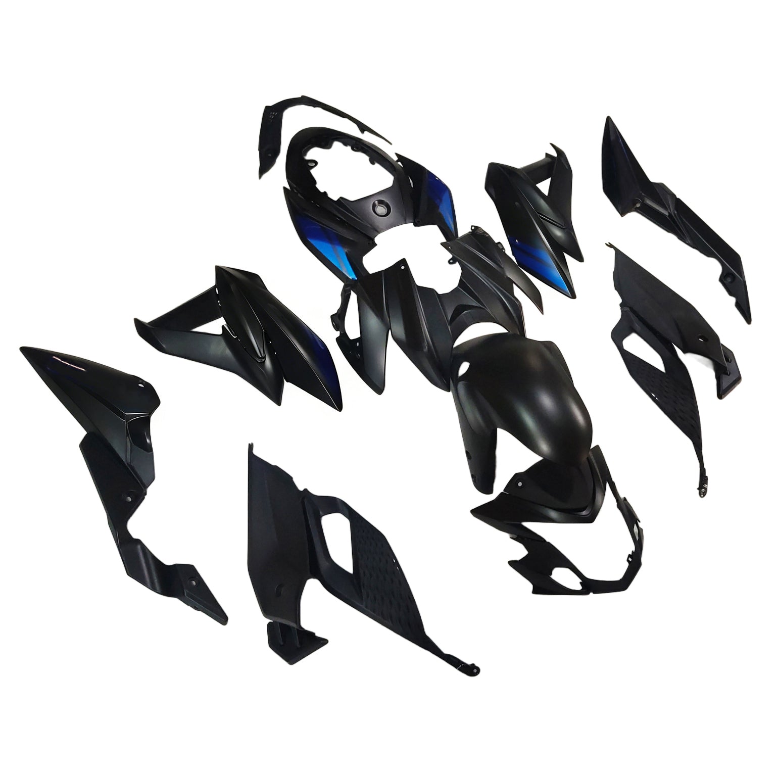 Amotopart 2017-2022 Suzuki GSX-S 750 Verkleidung Schwarz&Buchstaben-Set