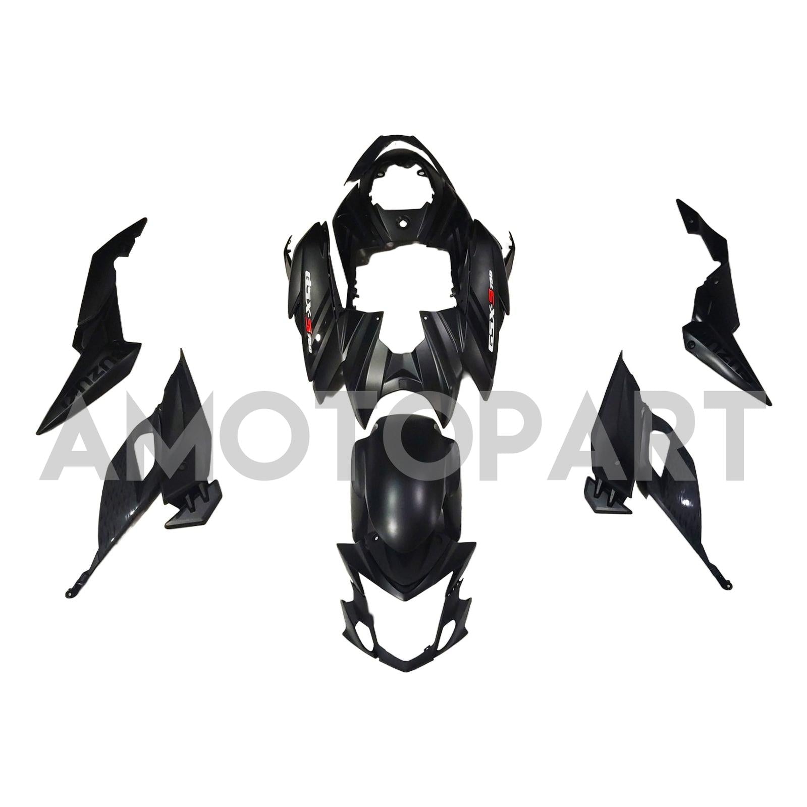 Kit carena Amotopart 2017-2022 Suzuki GSX-S 750 nero opaco